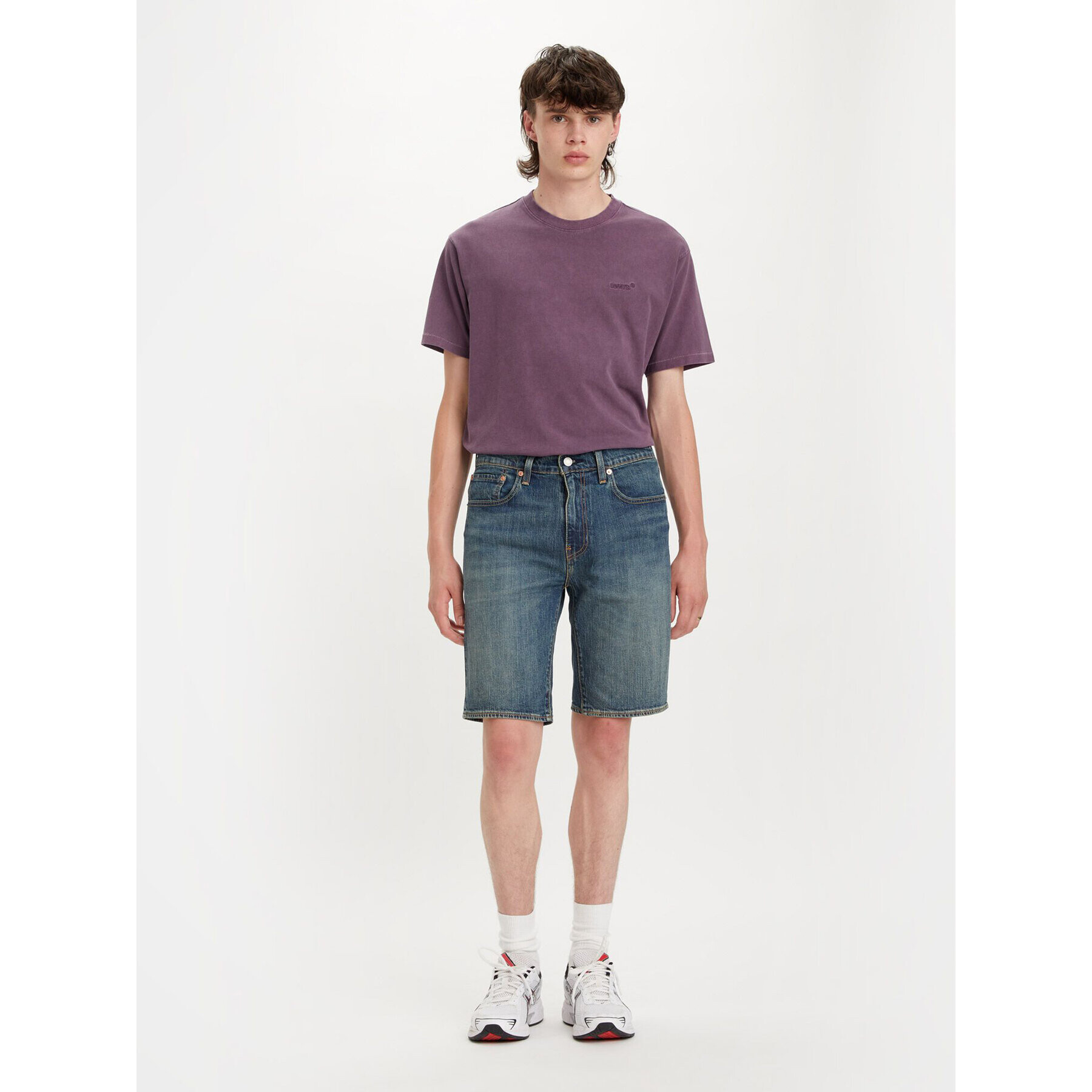 Levi's® Дънкови шорти 398640100 Тъмносин Straight Fit - Pepit.bg