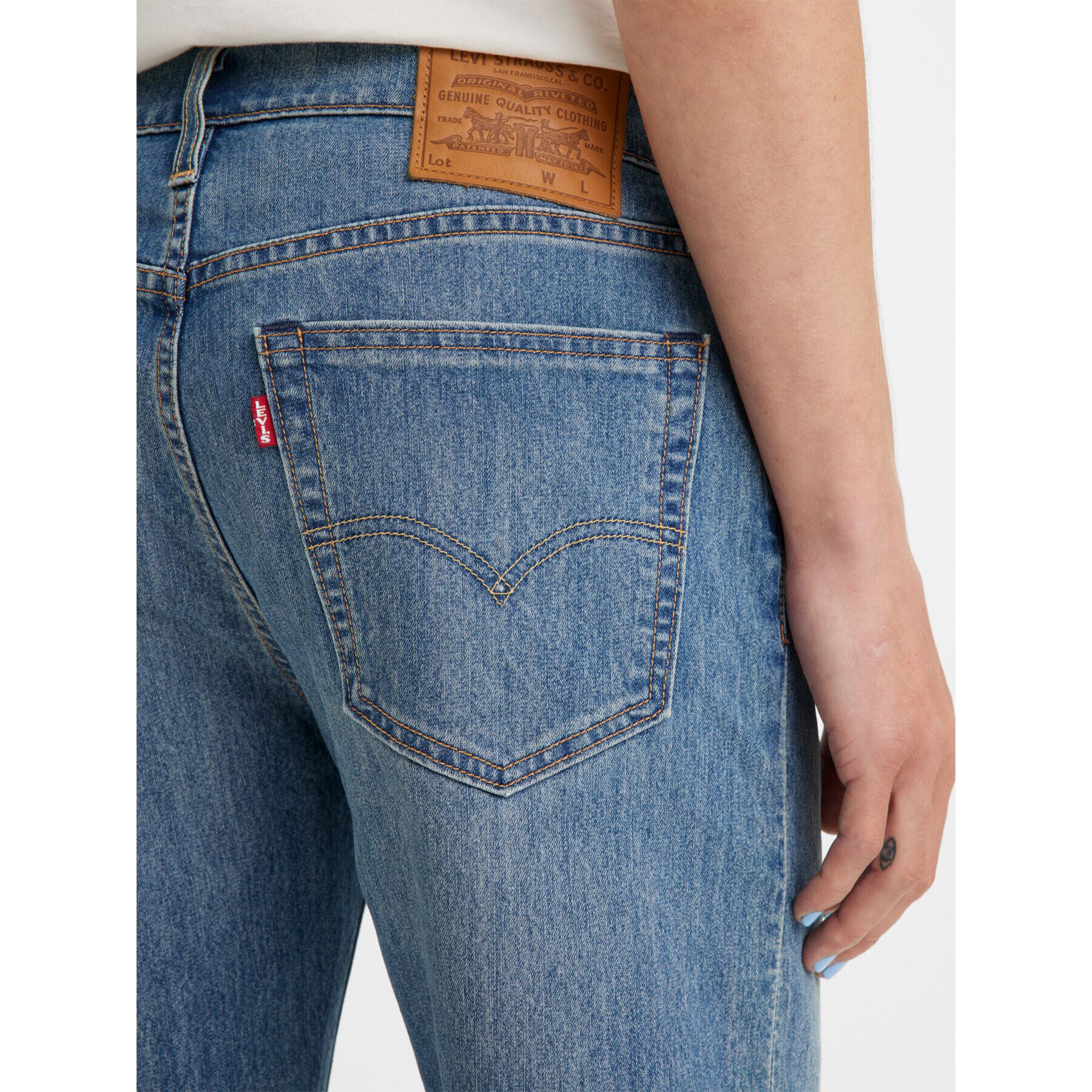 Levi's® Дънкови шорти 405 Standard 398640101 Тъмносин Straight Fit - Pepit.bg