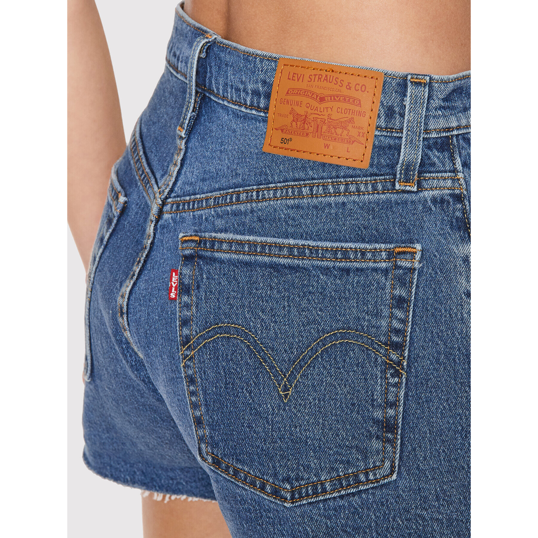Levi's® Дънкови шорти 501® 56327-0242 Син Slim Fit - Pepit.bg