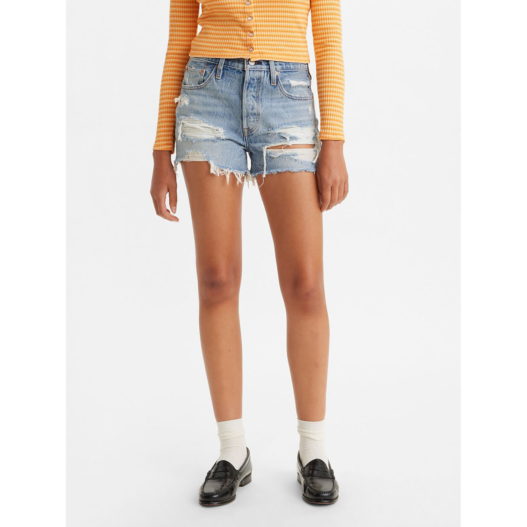 Levi's® Дънкови шорти 501® 563270314 Син Slim Fit - Pepit.bg
