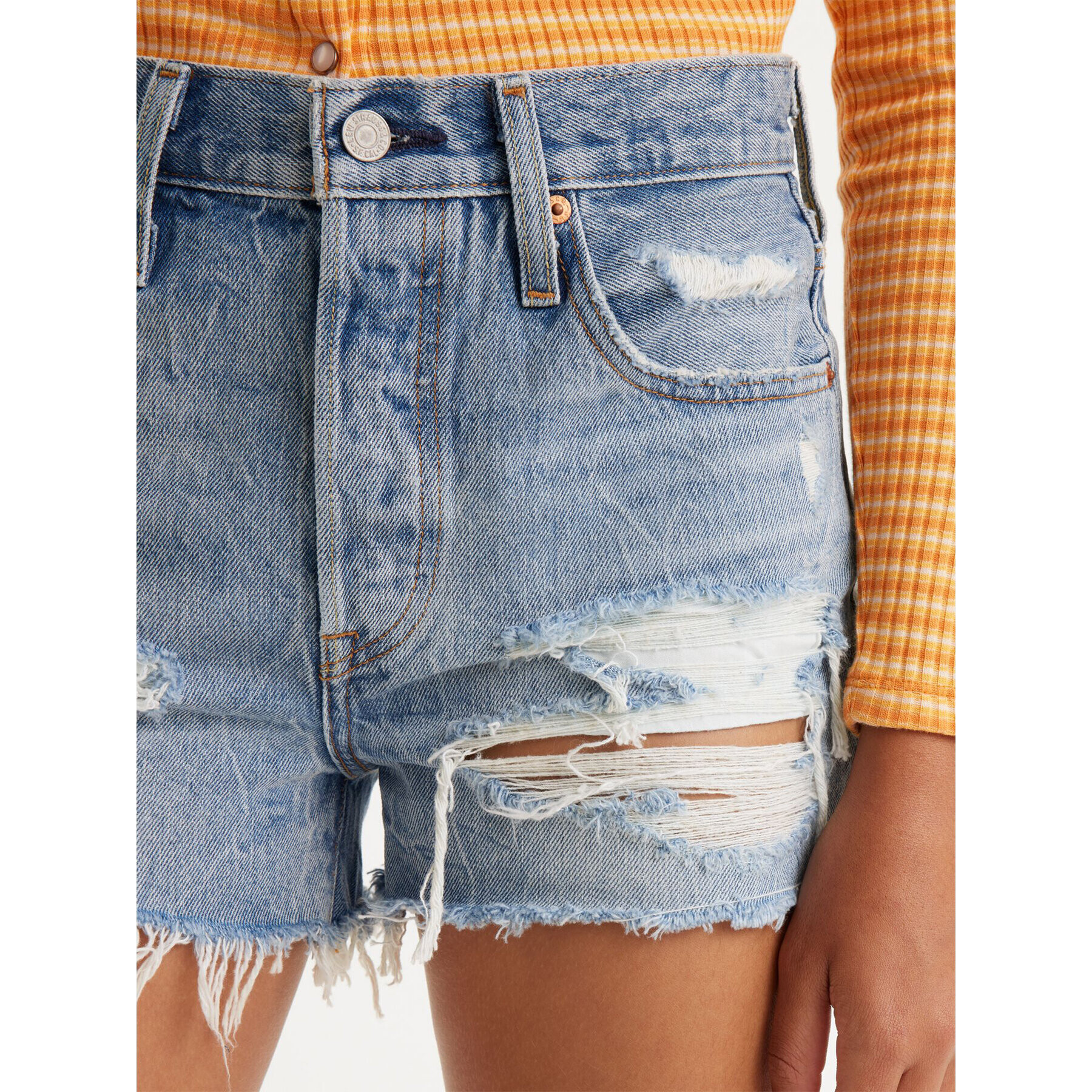 Levi's® Дънкови шорти 501® 563270314 Син Slim Fit - Pepit.bg