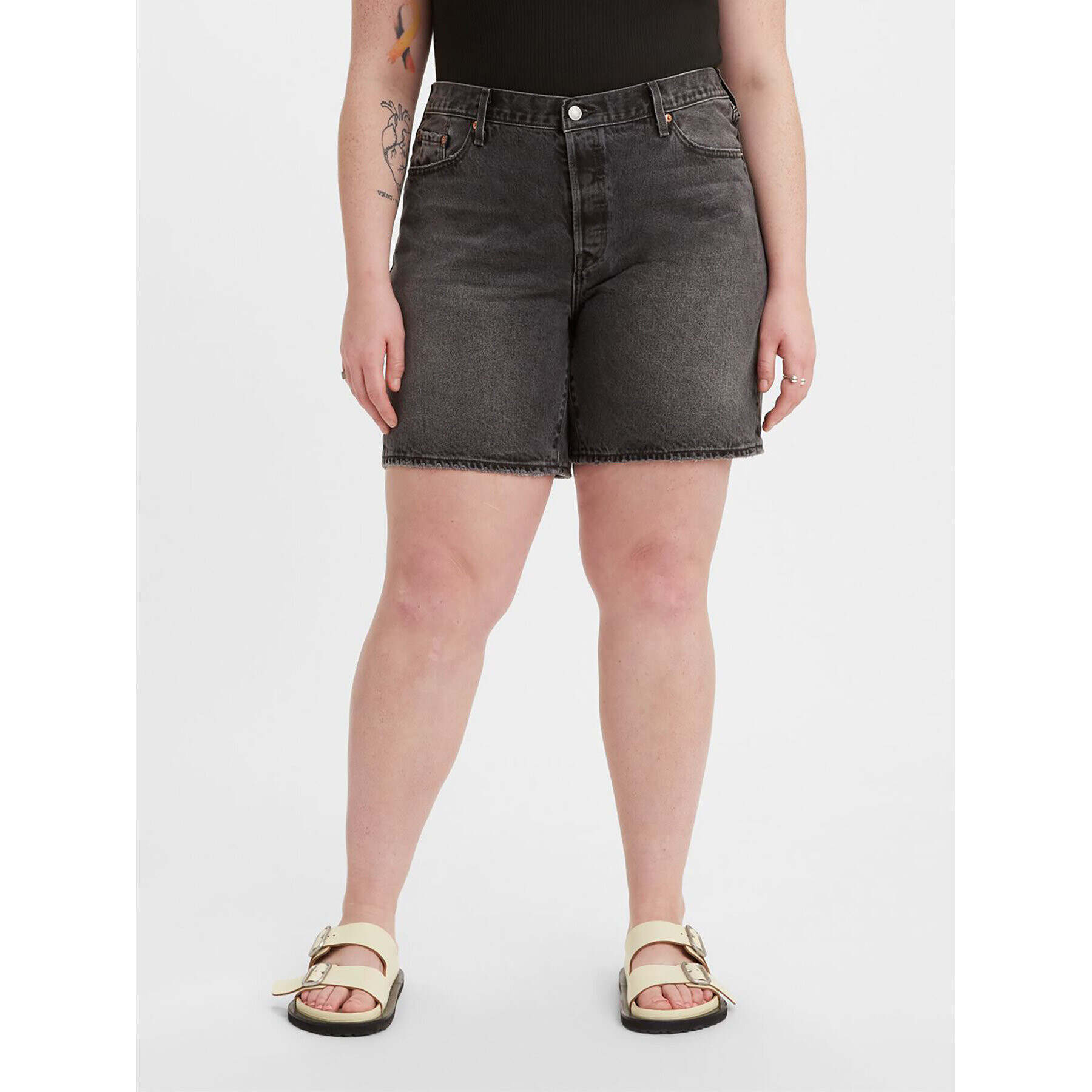 Levi's® Дънкови шорти 501® 90'S A19870004 Черен Loose Fit - Pepit.bg