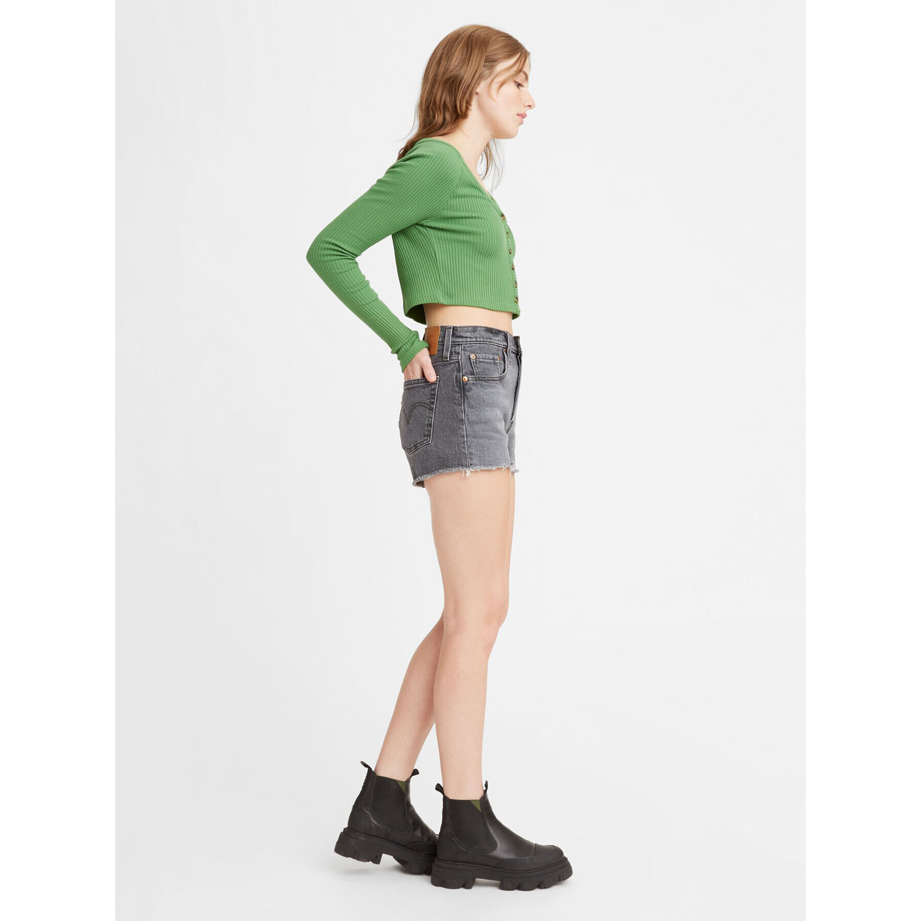 Levi's® Дънкови шорти 501® Original 563270240 Сив Regular Fit - Pepit.bg