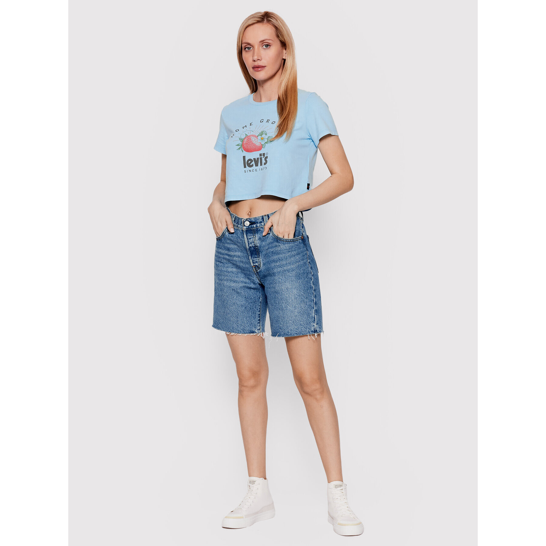 Levi's® Дънкови шорти 90s 501 A1962-0003 Син Relaxed Fit - Pepit.bg