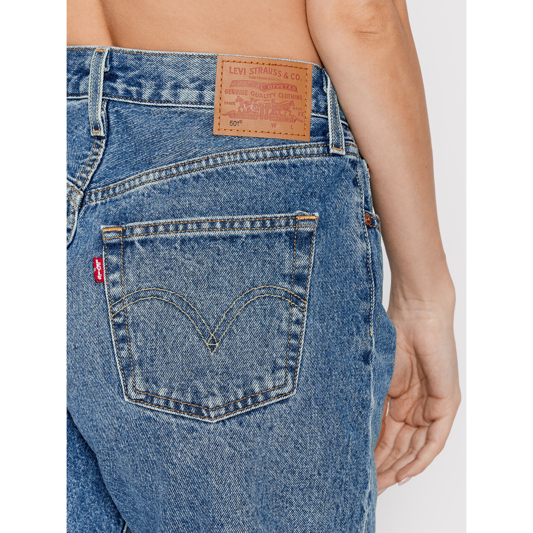 Levi's® Дънкови шорти 90s 501 A1962-0003 Син Relaxed Fit - Pepit.bg