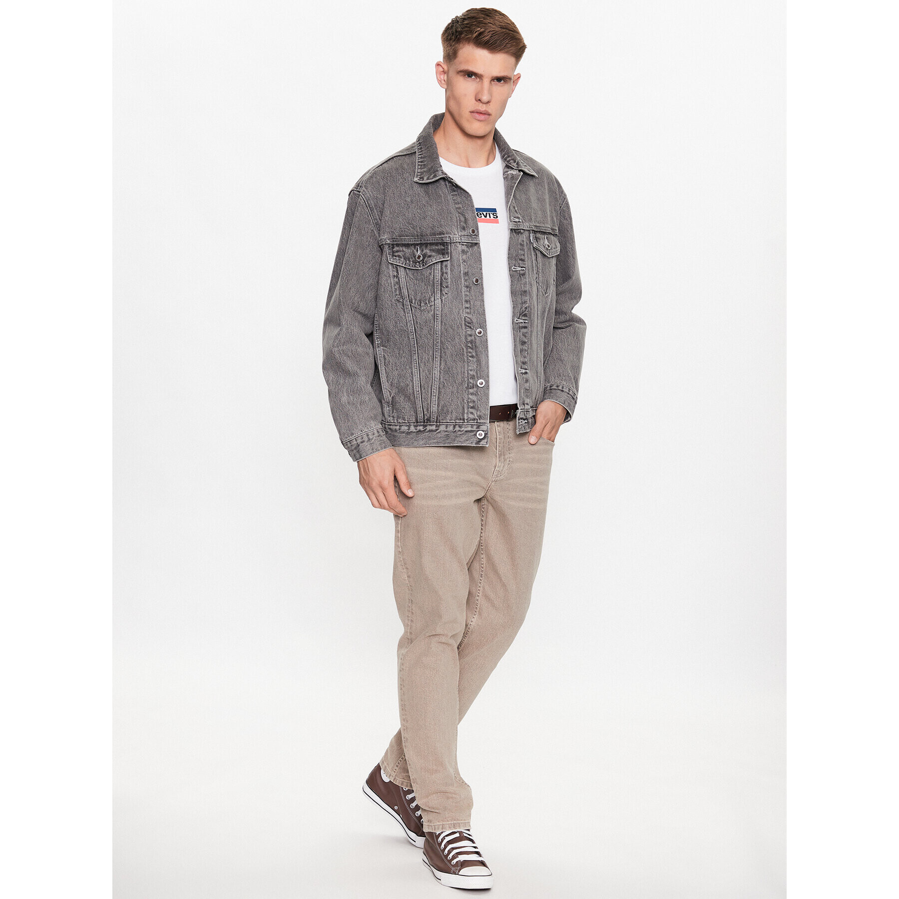 Levi's® Дънково яке Silvertab A3179-0002 Сив Relaxed Fit - Pepit.bg