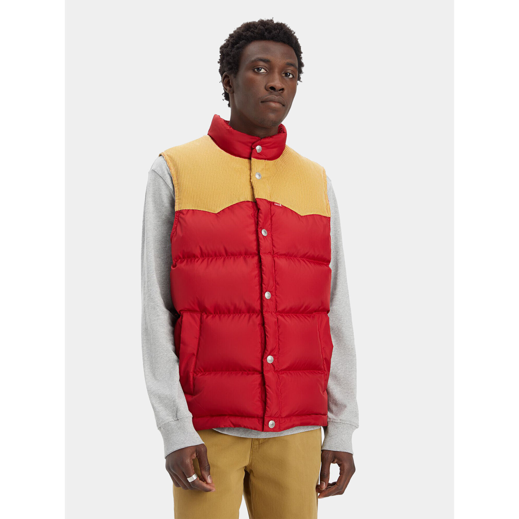 Levi's® Елек Western Super Puffer A5634-0003 Червен Regular Fit - Pepit.bg