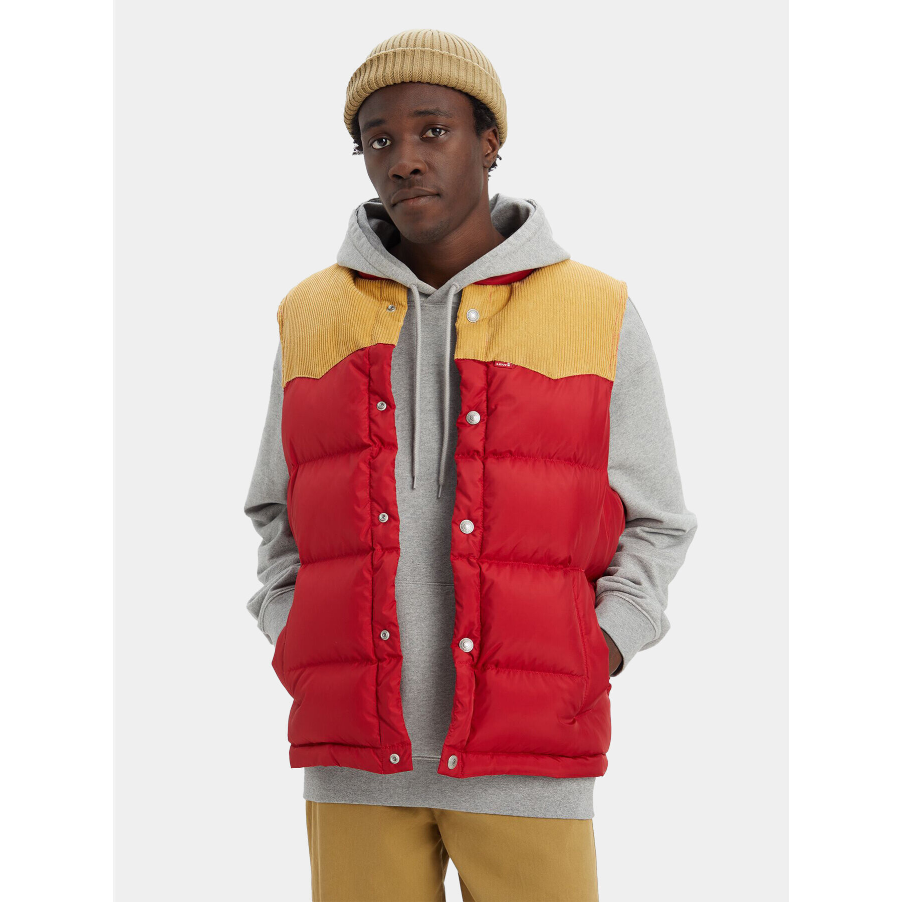 Levi's® Елек Western Super Puffer A5634-0003 Червен Regular Fit - Pepit.bg