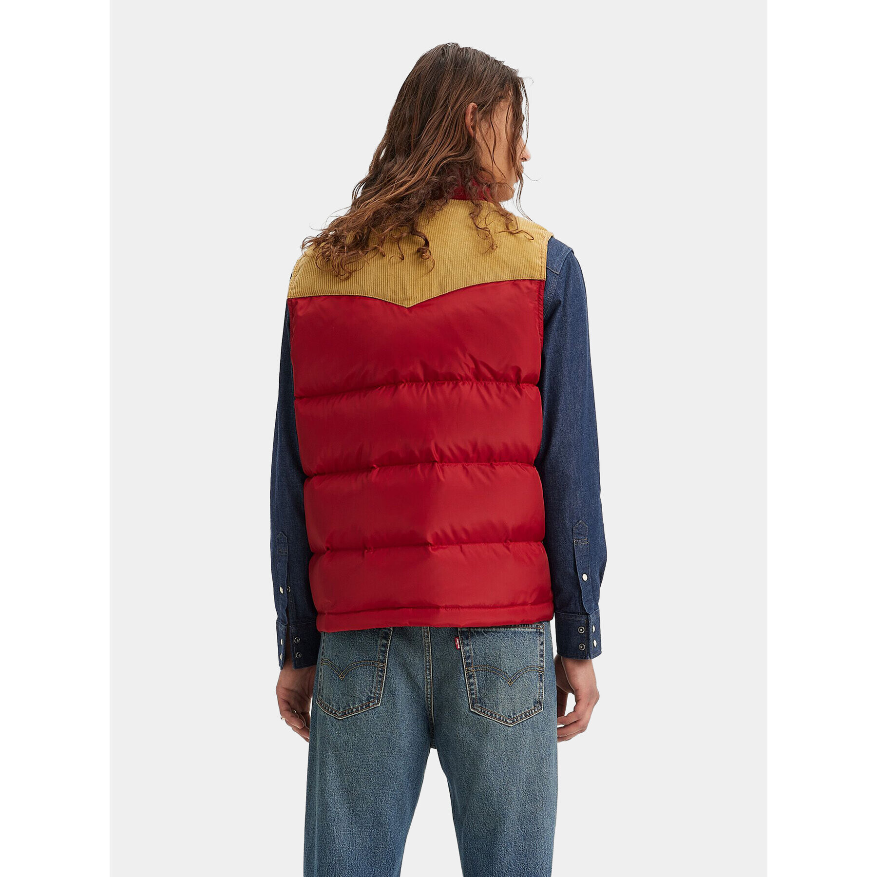 Levi's® Елек Western Super Puffer A5634-0003 Червен Regular Fit - Pepit.bg
