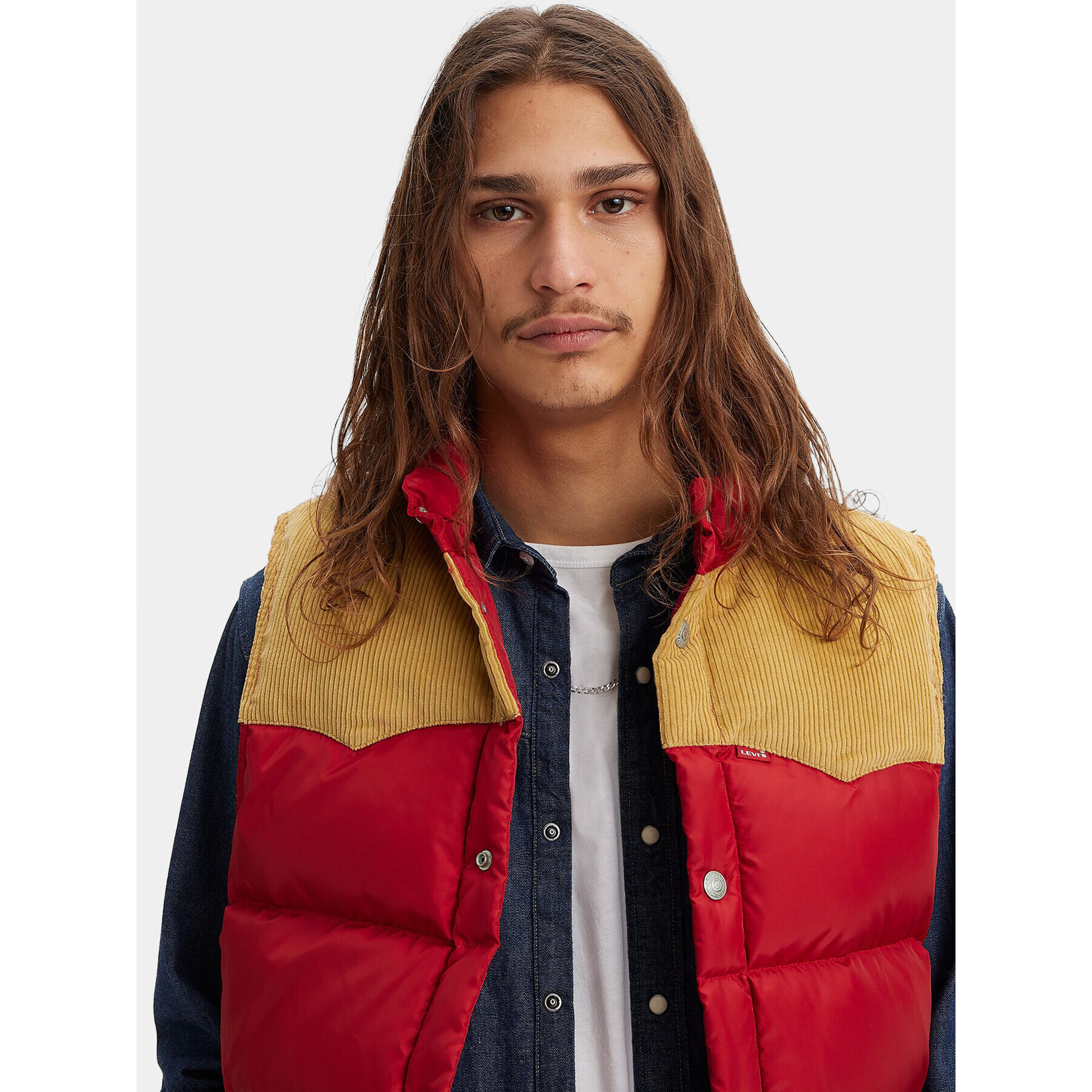 Levi's® Елек Western Super Puffer A5634-0003 Червен Regular Fit - Pepit.bg