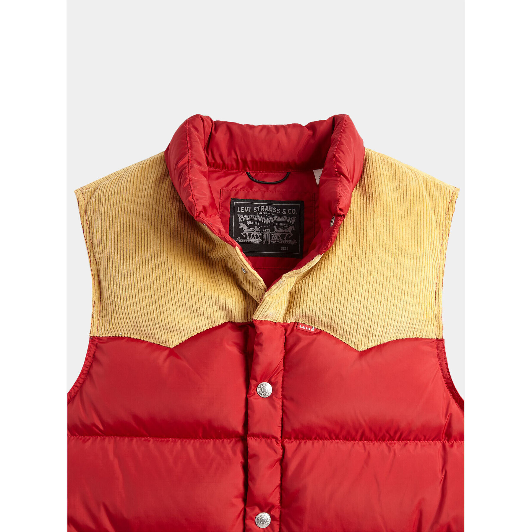 Levi's® Елек Western Super Puffer A5634-0003 Червен Regular Fit - Pepit.bg
