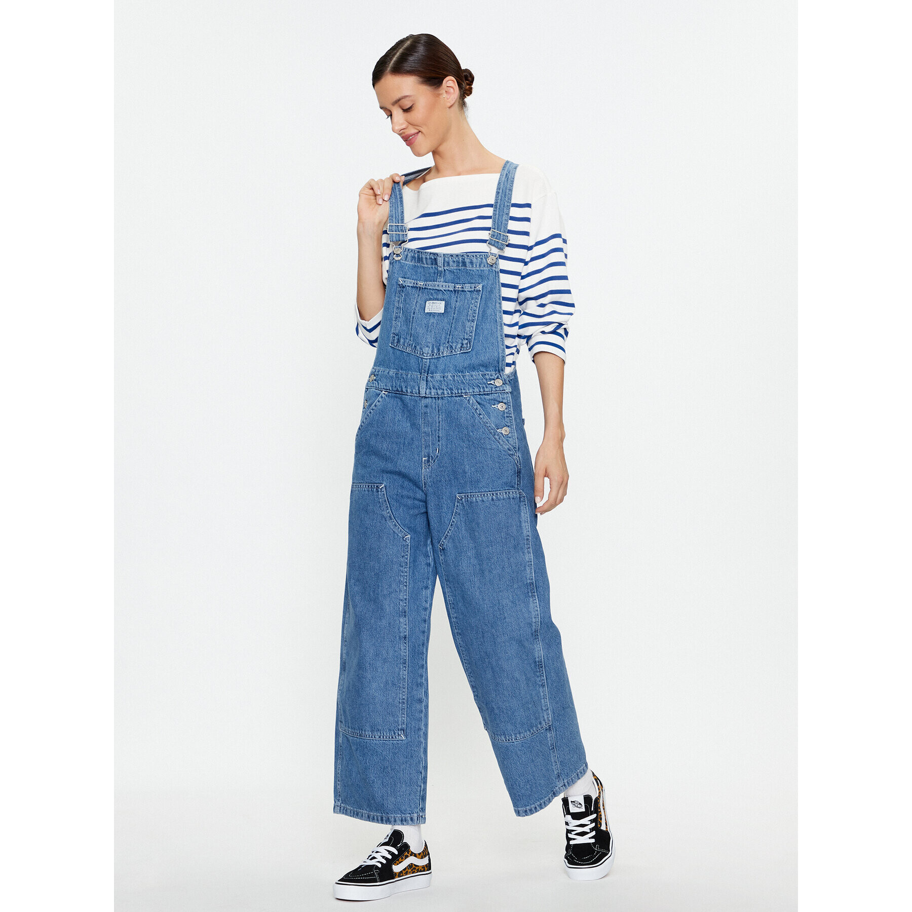 Levi's® Гащеризон с презрамки A6079-0000 Син Baggy Fit - Pepit.bg