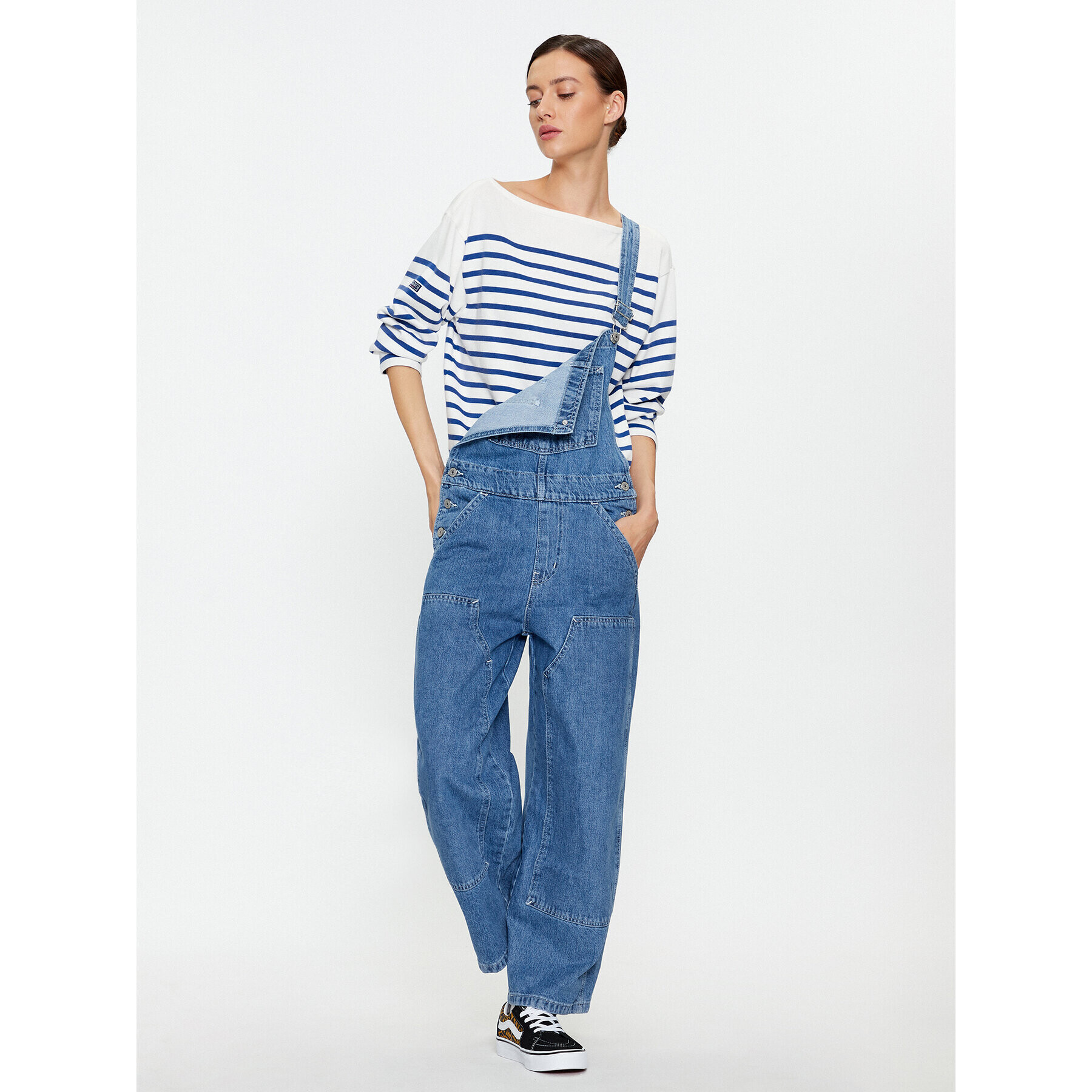 Levi's® Гащеризон с презрамки A6079-0000 Син Baggy Fit - Pepit.bg