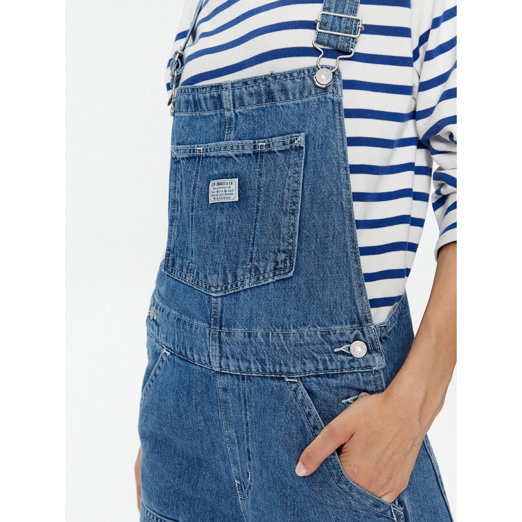 Levi's® Гащеризон с презрамки A6079-0000 Син Baggy Fit - Pepit.bg