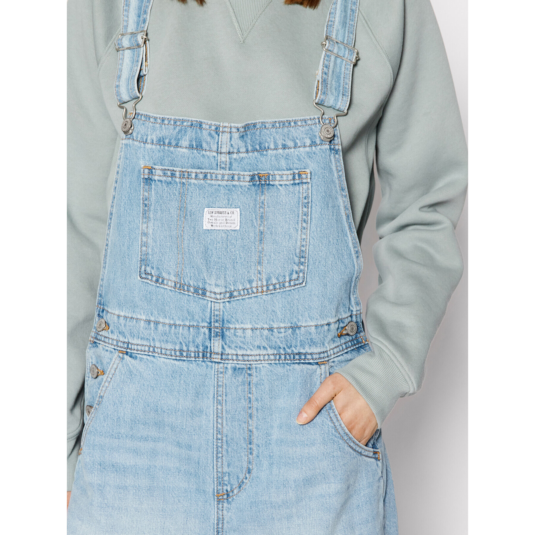 Levi's® Гащеризон с презрамки Vintage 52333-0030 Син Regular Fit - Pepit.bg