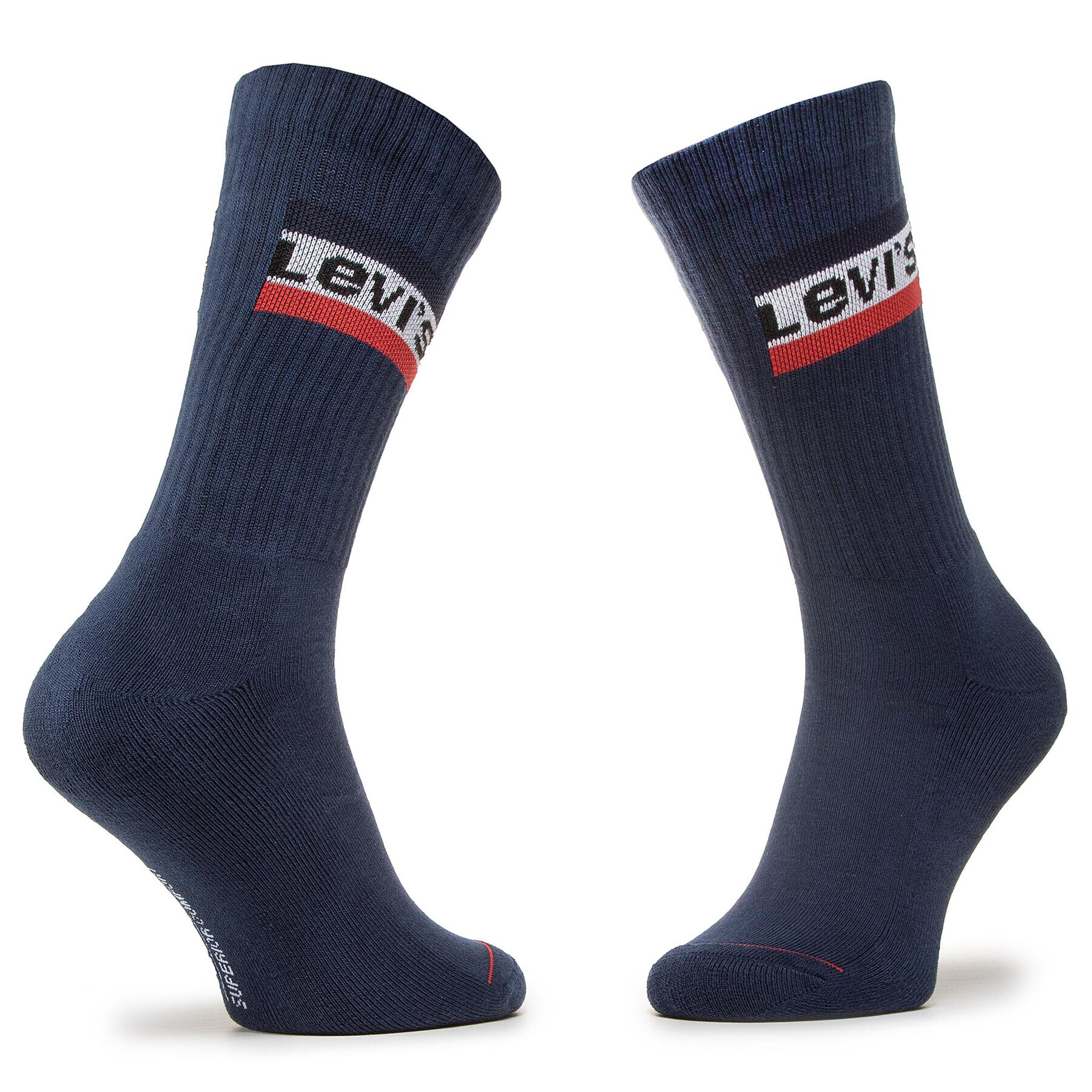Levi's® Комплект 2 чифта дълги чорапи мъжки 902012-001 Тъмносин - Pepit.bg