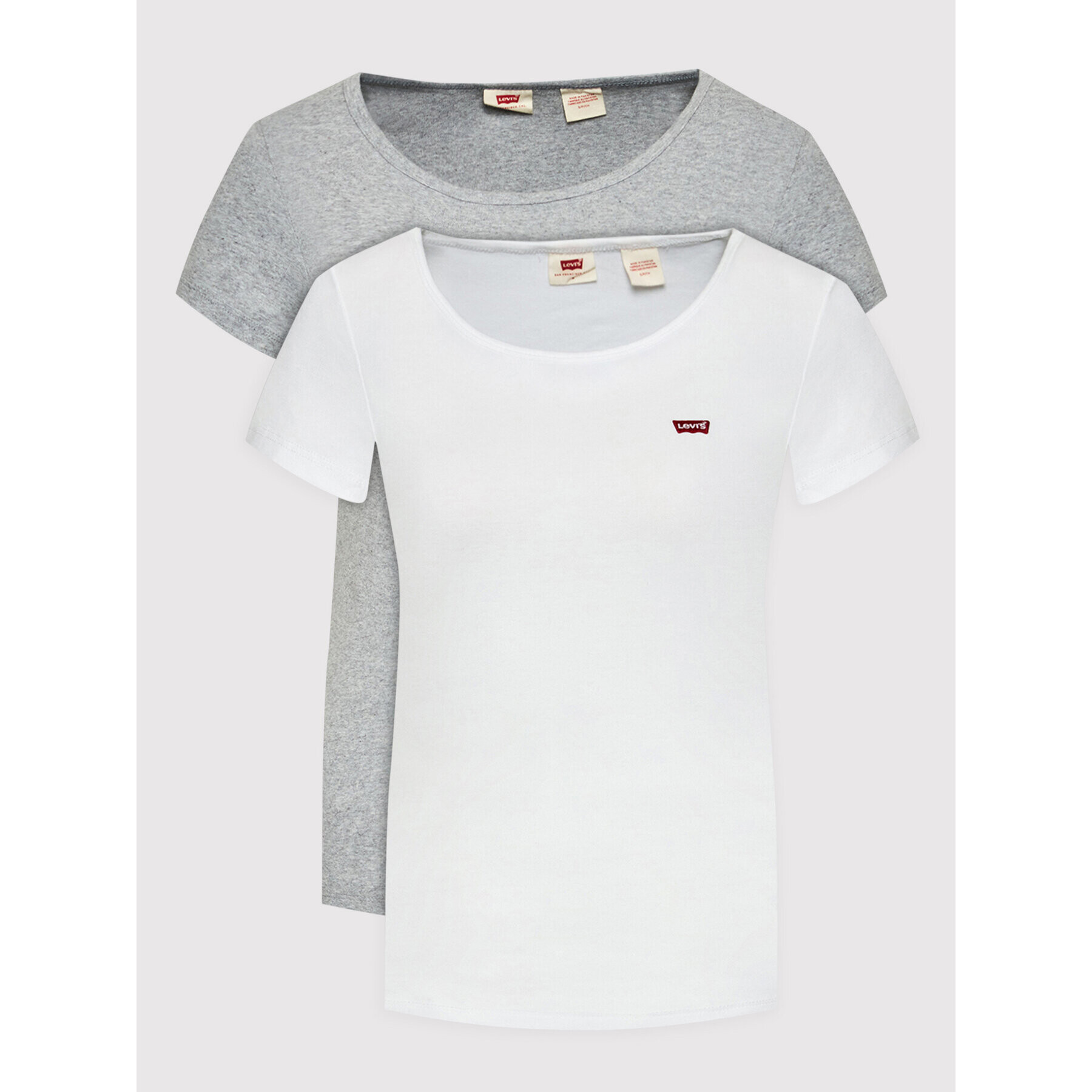 Levi's® Комплект 2 тишъртки 74856-0011 Сив Regular Fit - Pepit.bg