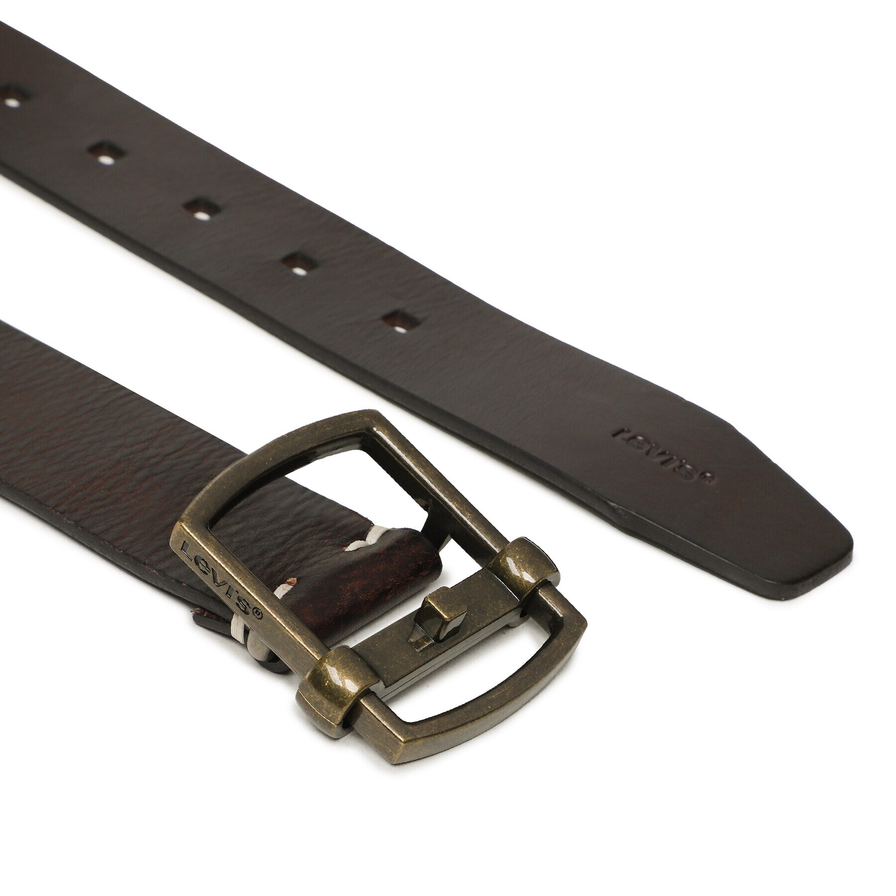 Levi's® Мъжки колан D7601-0002-28 Кафяв - Pepit.bg