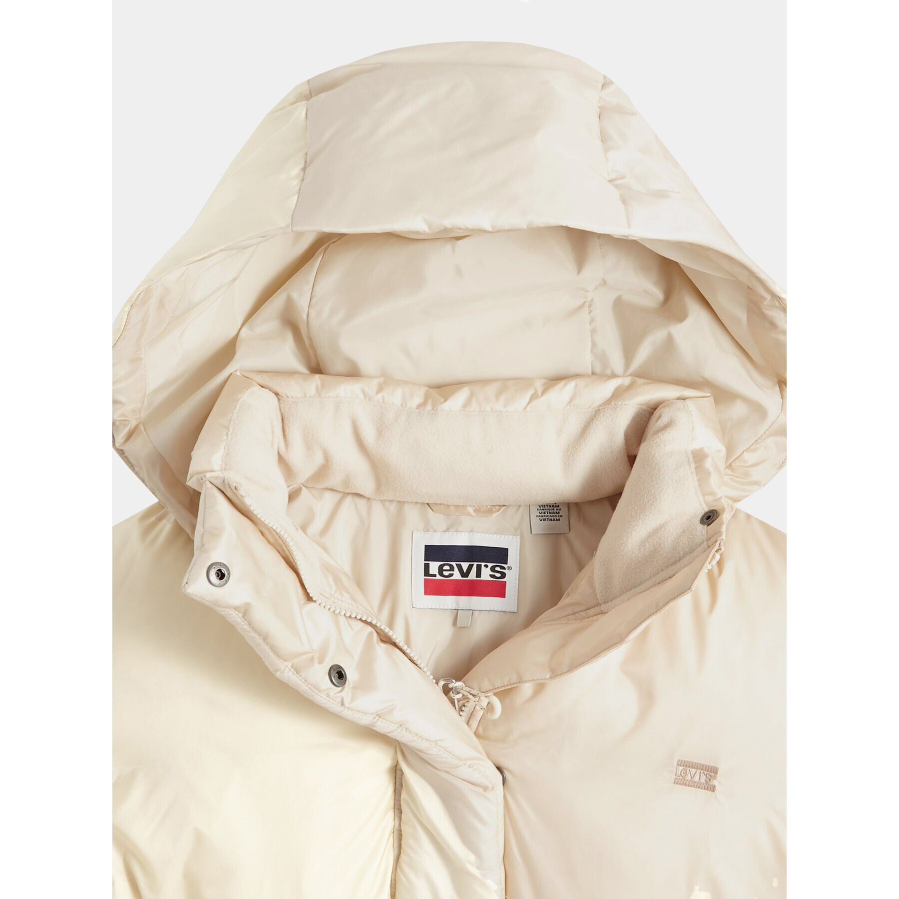 Levi's® Пухено яке Pillow Bubble A5880-0003 Екрю Regular Fit - Pepit.bg