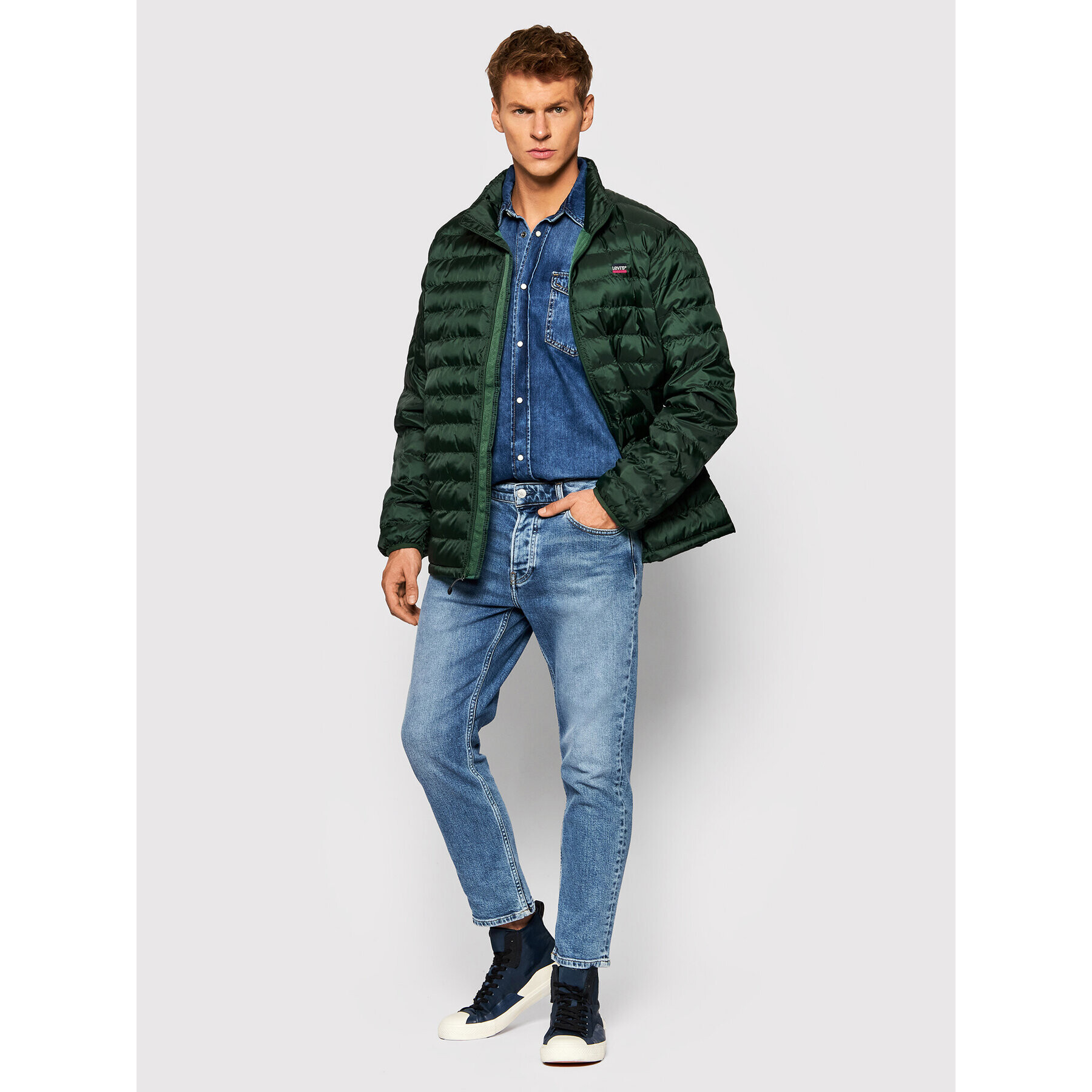 Levi's® Пухено яке Presidio 27523-0010 Зелен Regular Fit - Pepit.bg