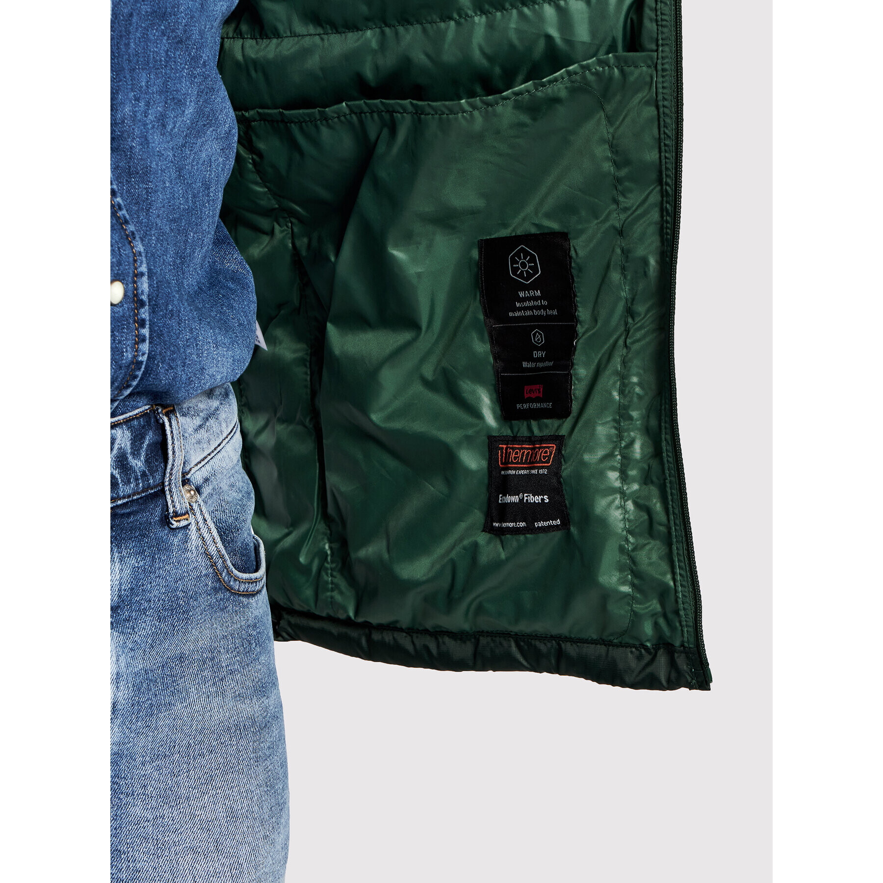 Levi's® Пухено яке Presidio 27523-0010 Зелен Regular Fit - Pepit.bg