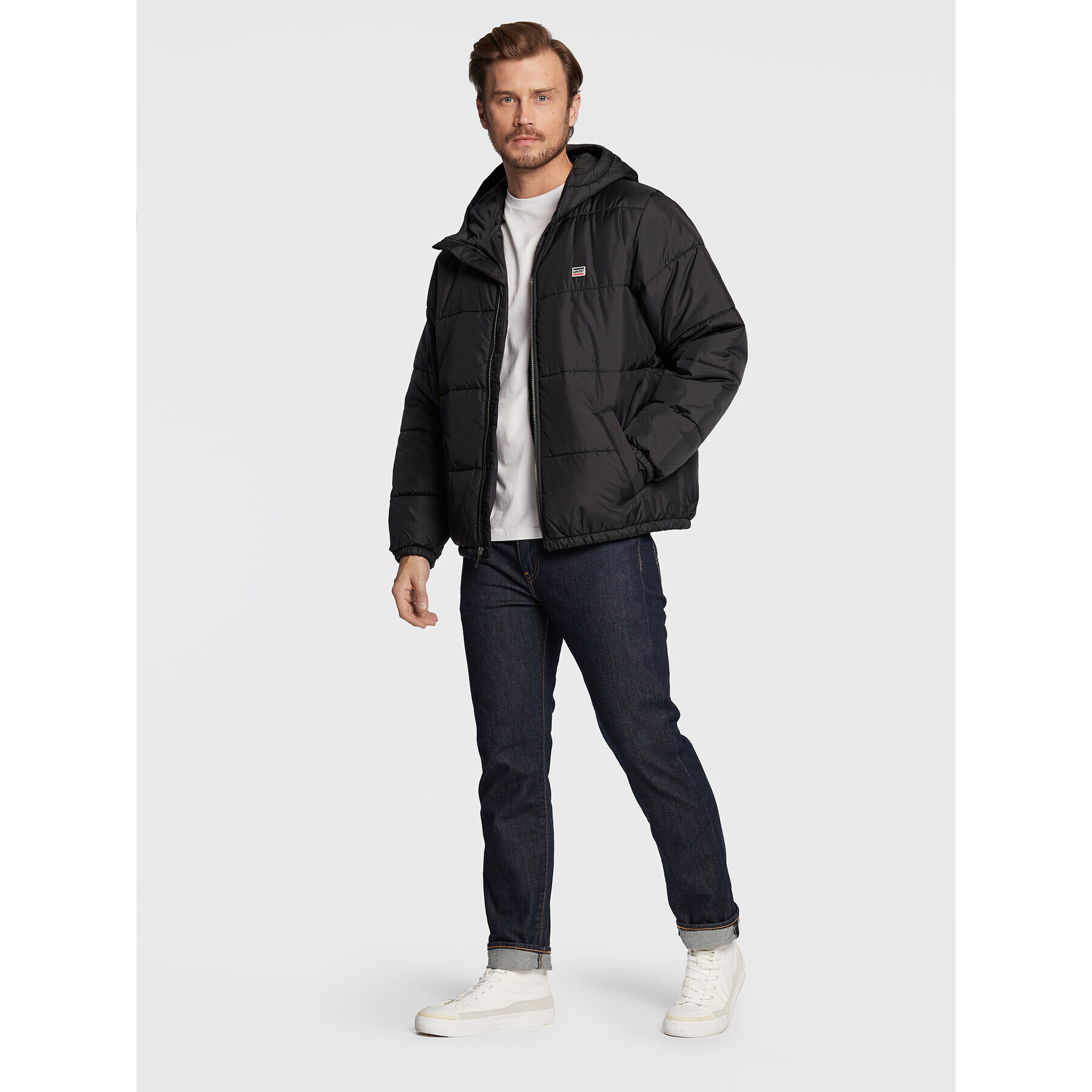 Levi's® Пухено яке Telegraph A4206-0000 Черен Regular Fit - Pepit.bg