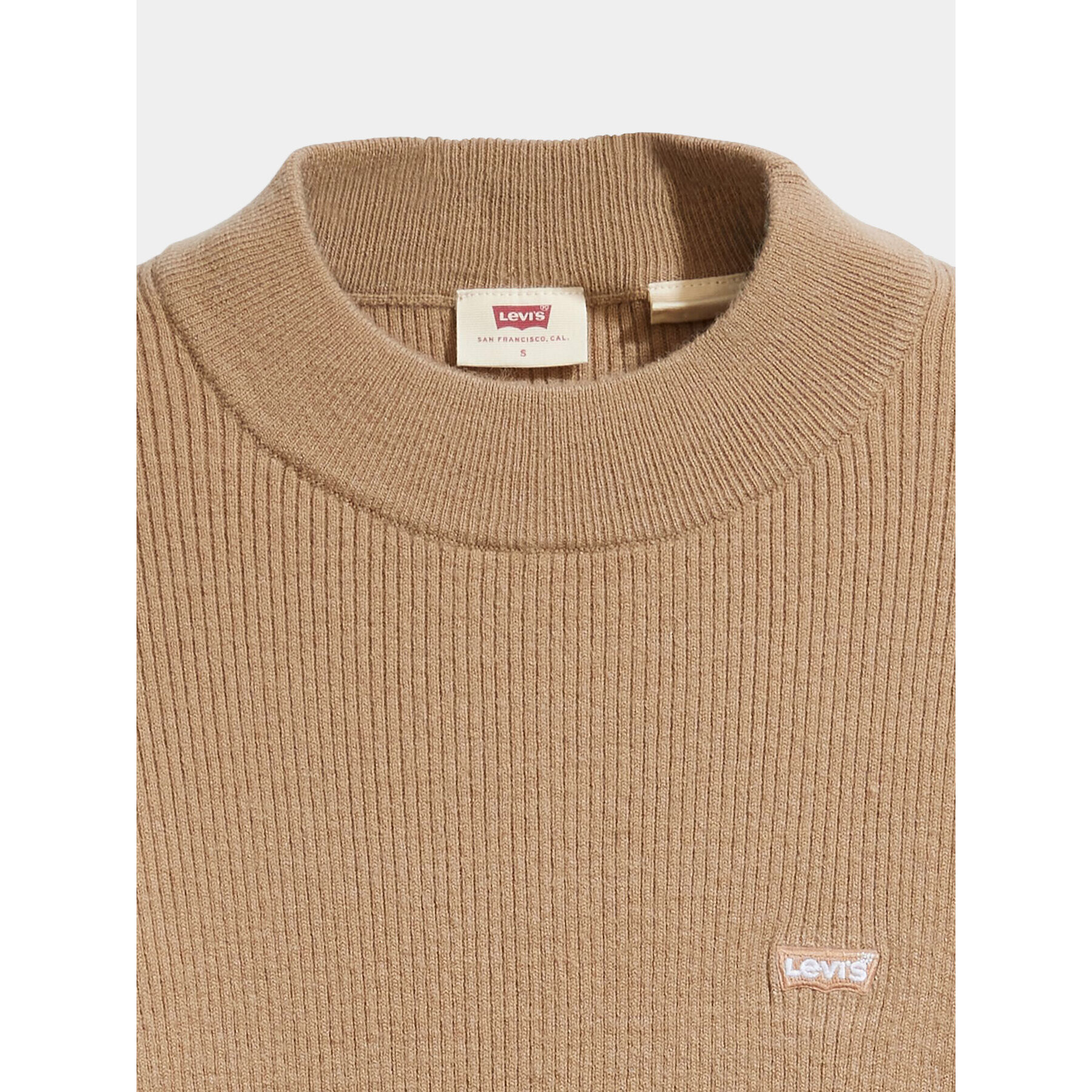 Levi's® Пуловер A0719-0017 Бежов Slim Fit - Pepit.bg