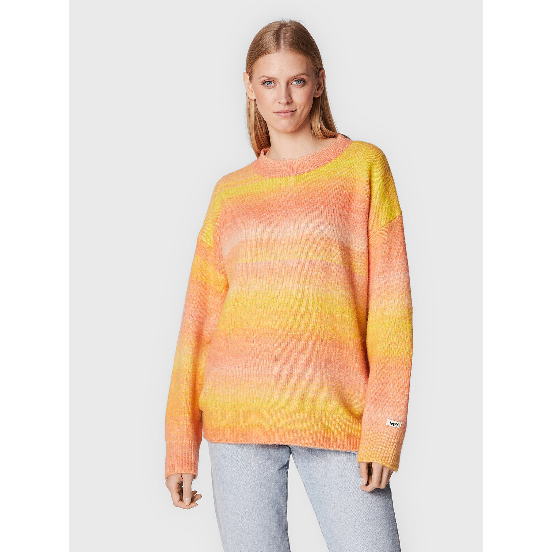 Levi's® Пуловер Cloud A3240-0005 Оранжев Oversize - Pepit.bg