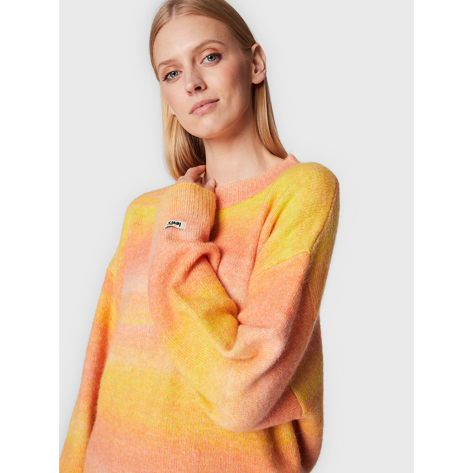 Levi's® Пуловер Cloud A3240-0005 Оранжев Oversize - Pepit.bg