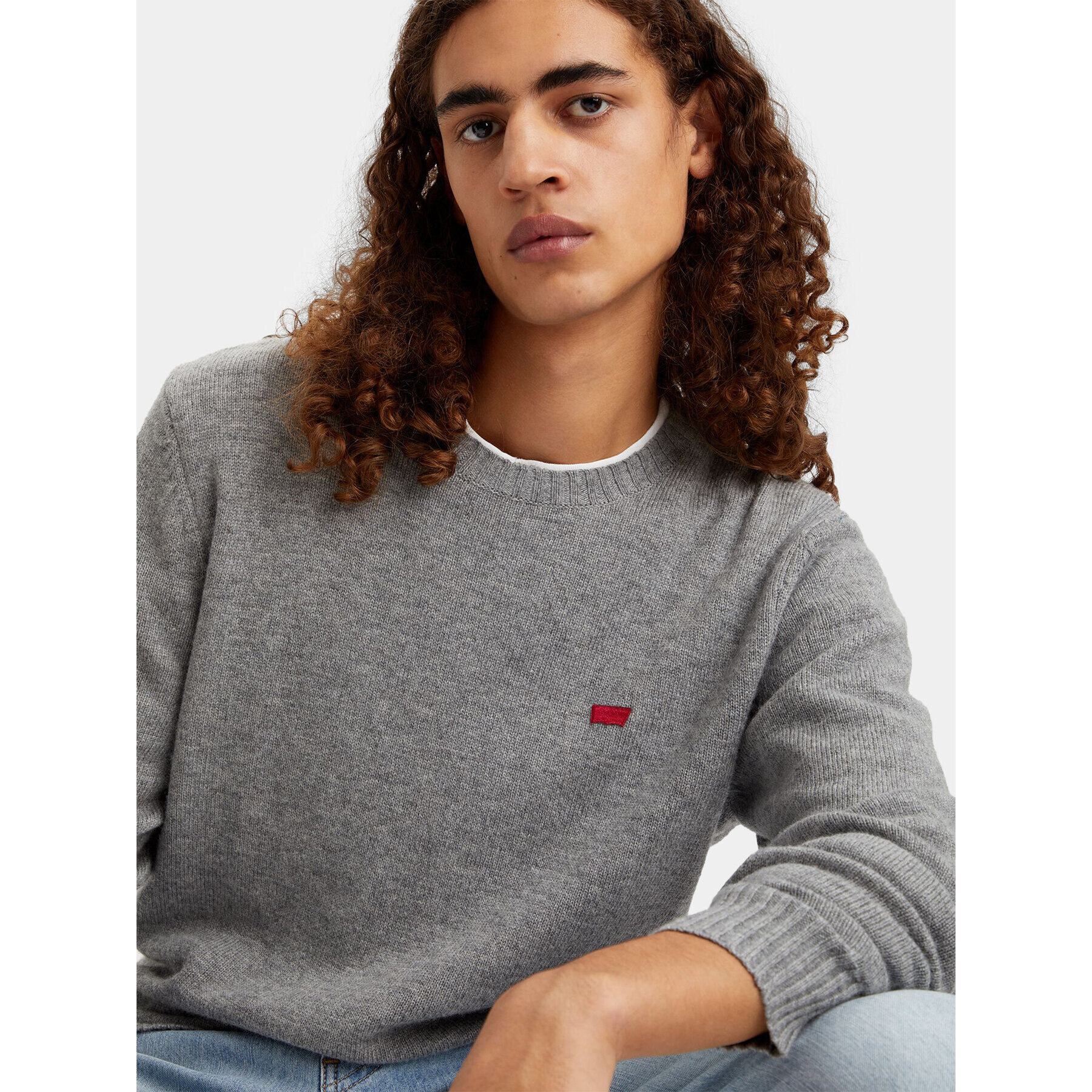Levi's® Пуловер Original Housemark A4320-0000 Сив Standard Fit - Pepit.bg