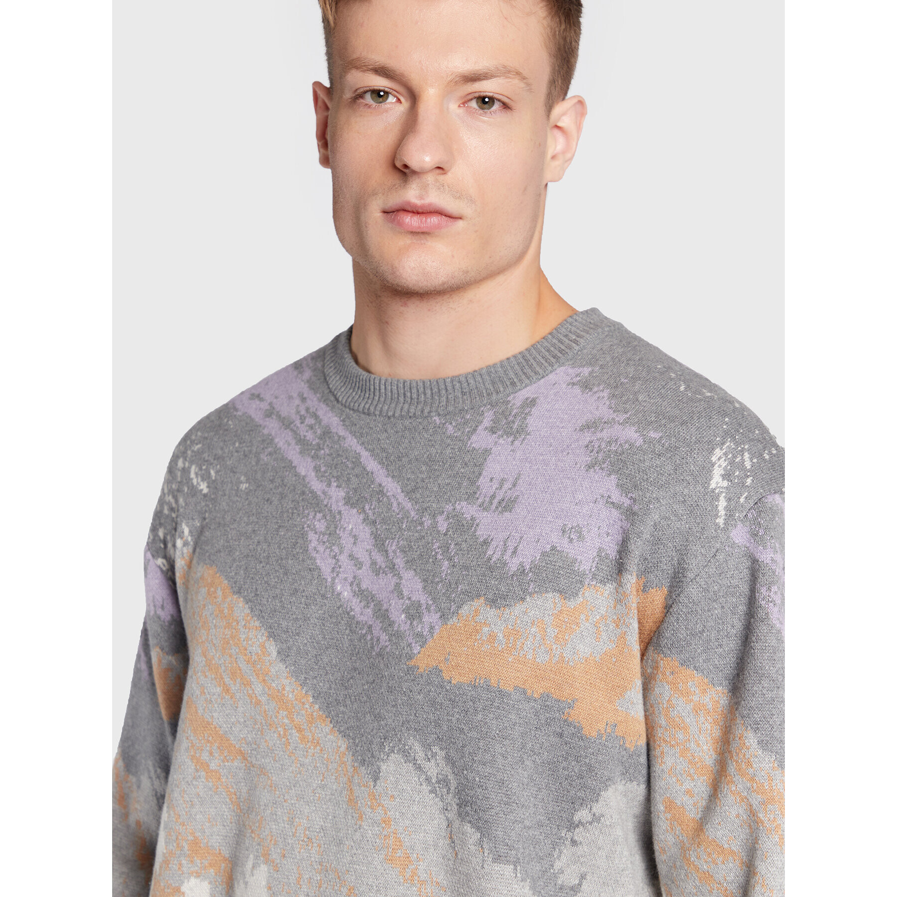 Levi's® Пуловер Stay Loose A0731-0004 Сив Oversize - Pepit.bg