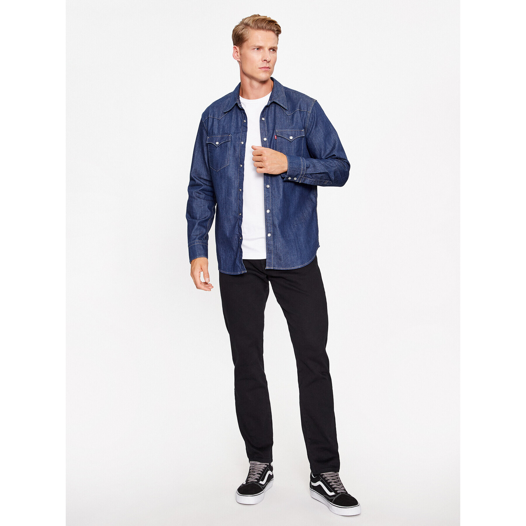 Levi's® Риза Barstow Western Standard 85744-0000 Тъмносин Standard Fit - Pepit.bg