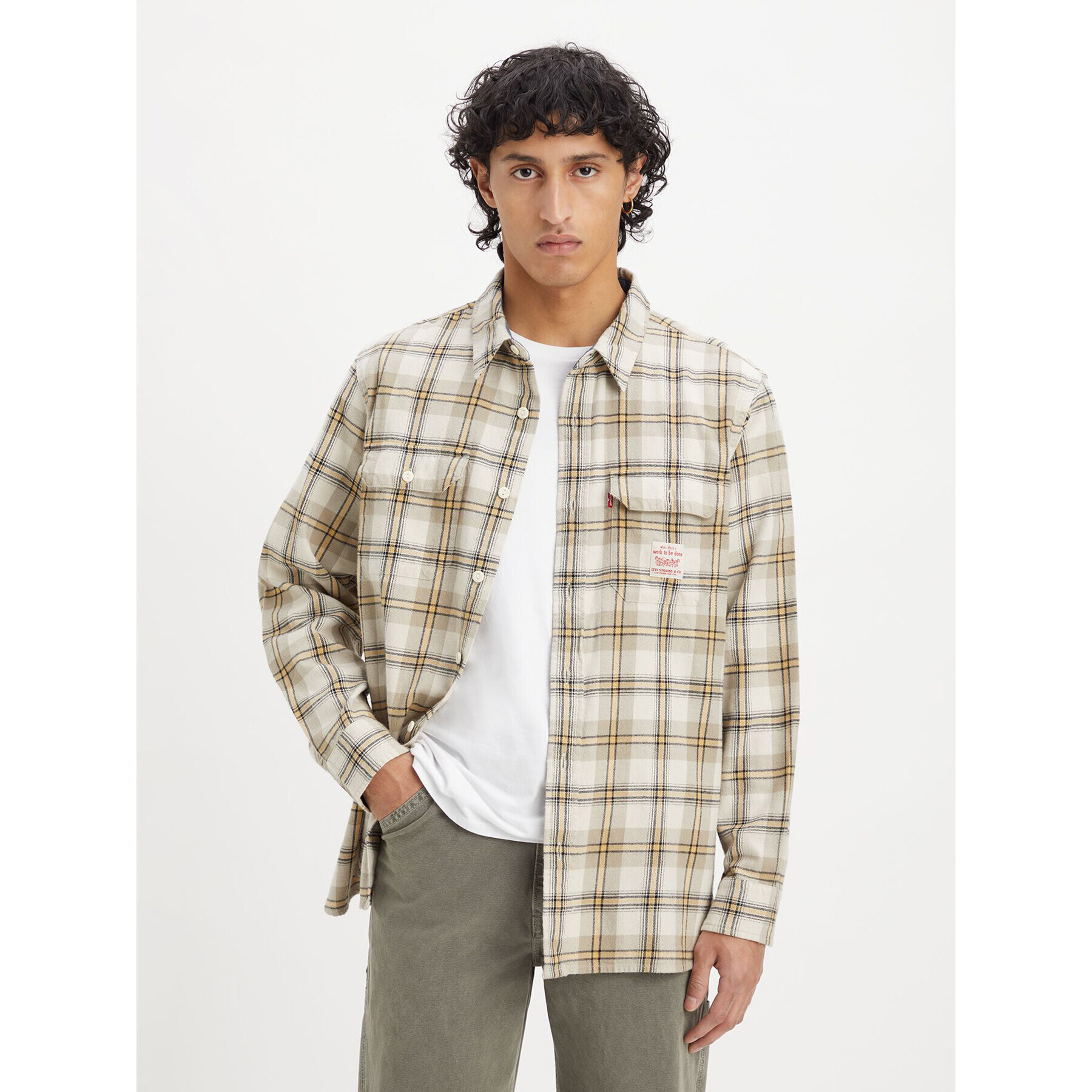 Levi's® Риза Classic Worker A5772-0004 Бежов Relaxed Fit - Pepit.bg