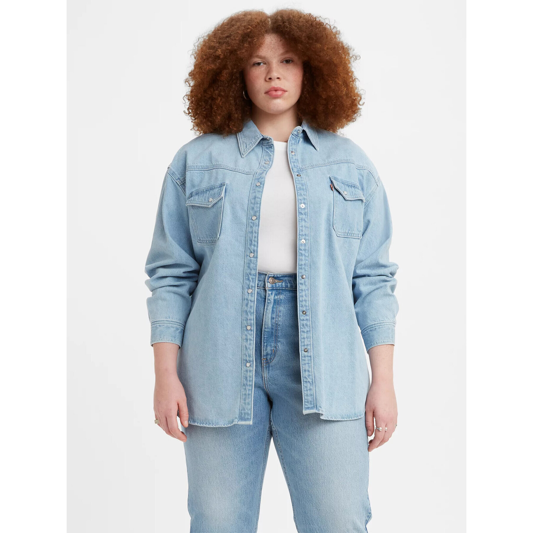 Levi's® Риза Dorsey A34420000 Син Oversize - Pepit.bg