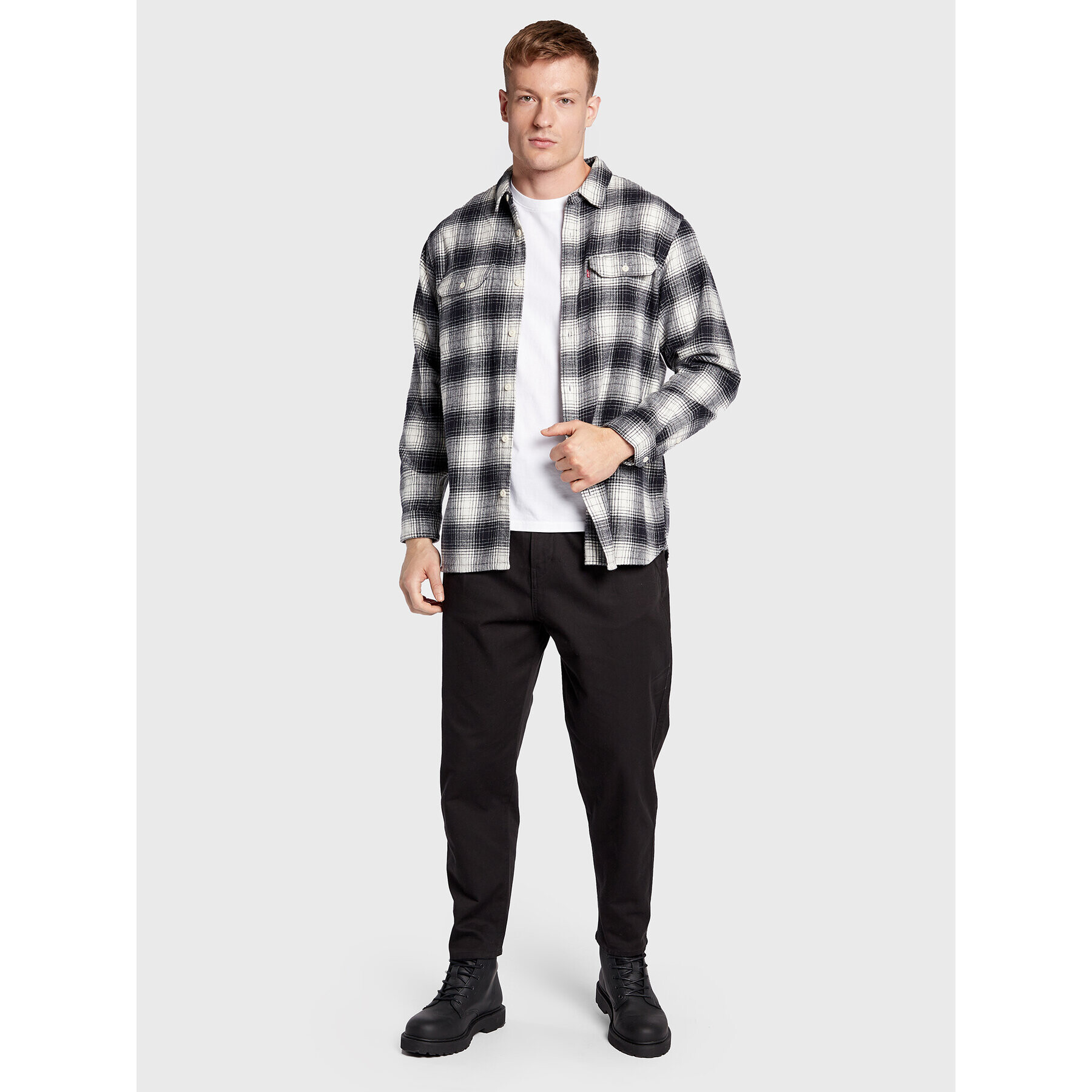 Levi's® Риза Jackson Worker 19573-0171 Сив Relaxed Fit - Pepit.bg