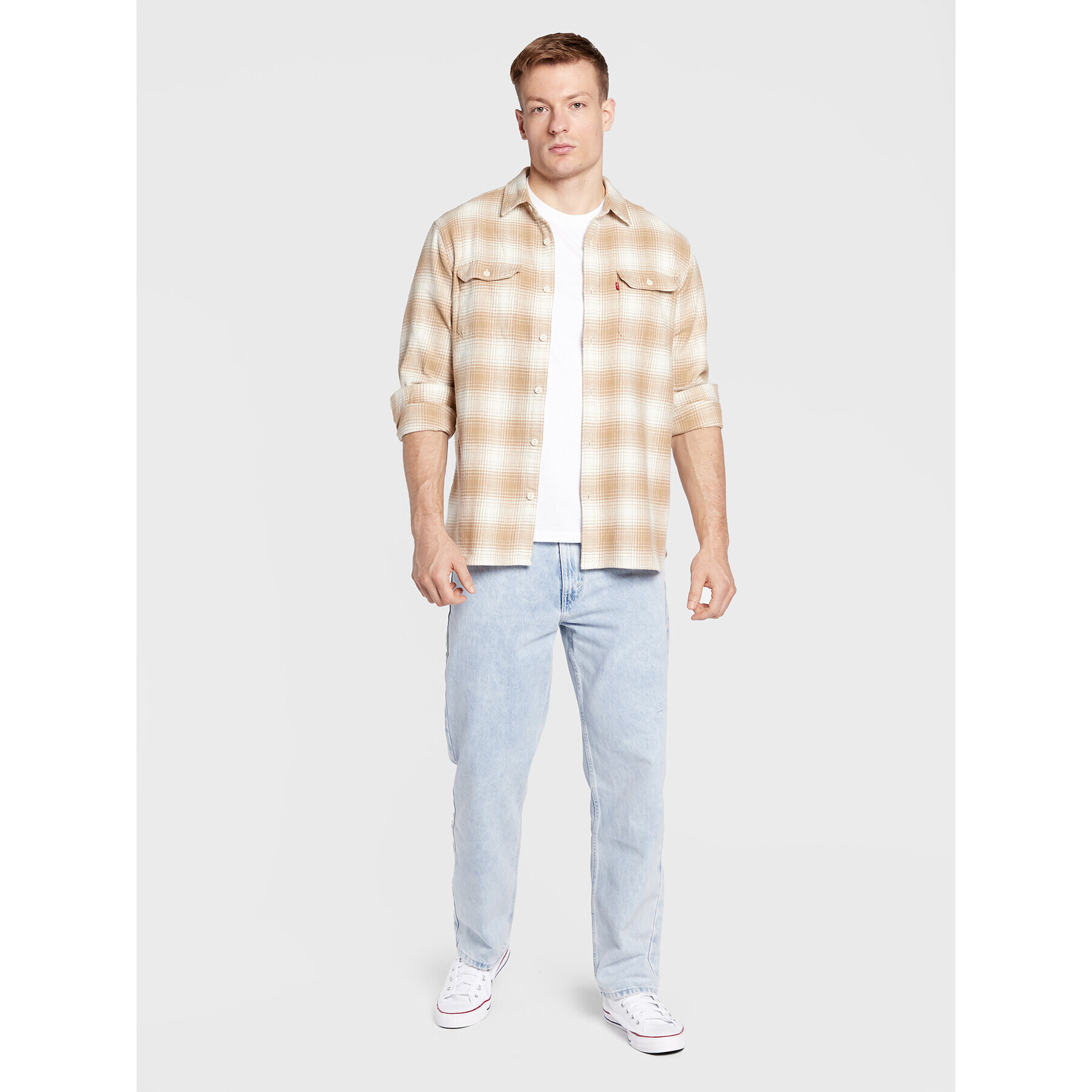 Levi's® Риза Jackson Worker 19573-0173 Бежов Relaxed Fit - Pepit.bg