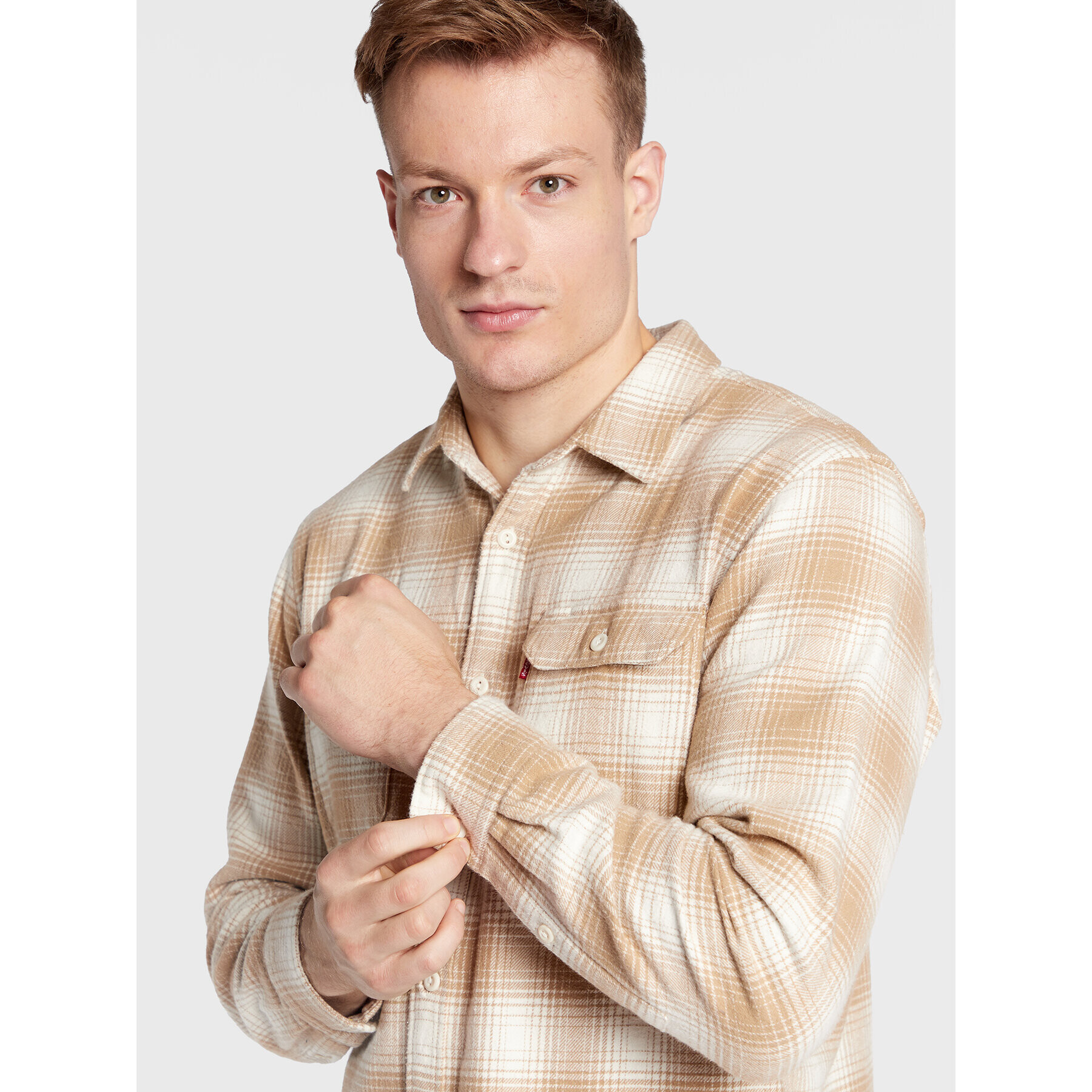 Levi's® Риза Jackson Worker 19573-0173 Бежов Relaxed Fit - Pepit.bg