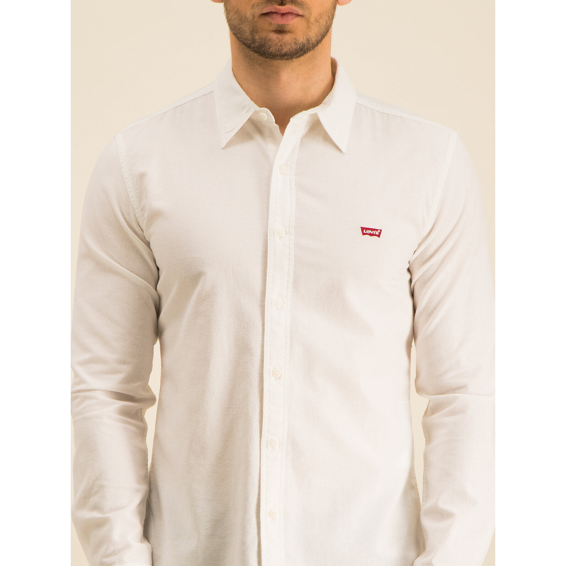 Levi's® Риза Long Sleeved Shirt 86625-0002 Бял Slim Fit - Pepit.bg