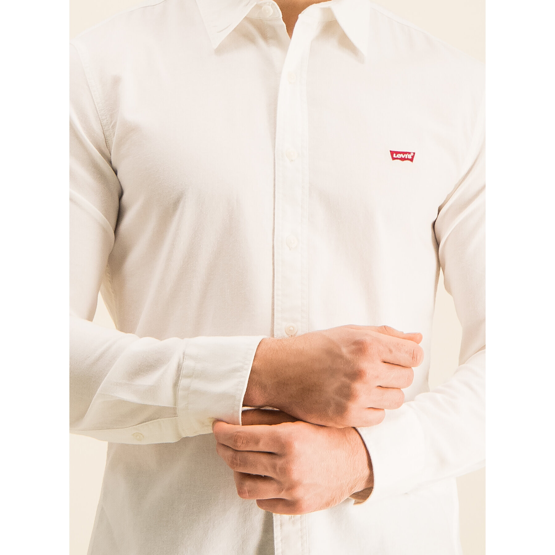 Levi's® Риза Long Sleeved Shirt 86625-0002 Бял Slim Fit - Pepit.bg