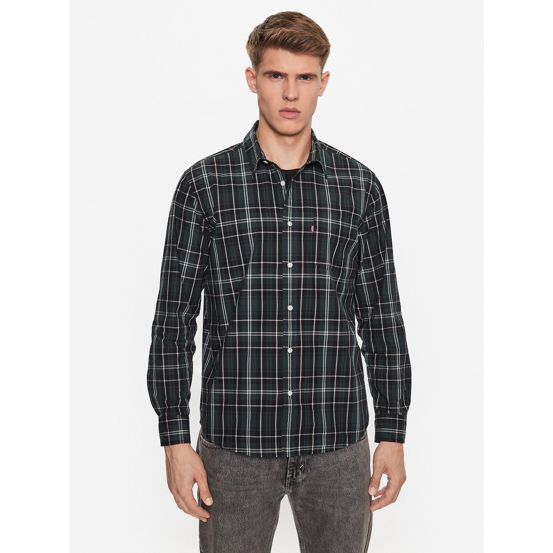 Levi's® Риза Sunset 85746-0132 Зелен Standard Fit - Pepit.bg