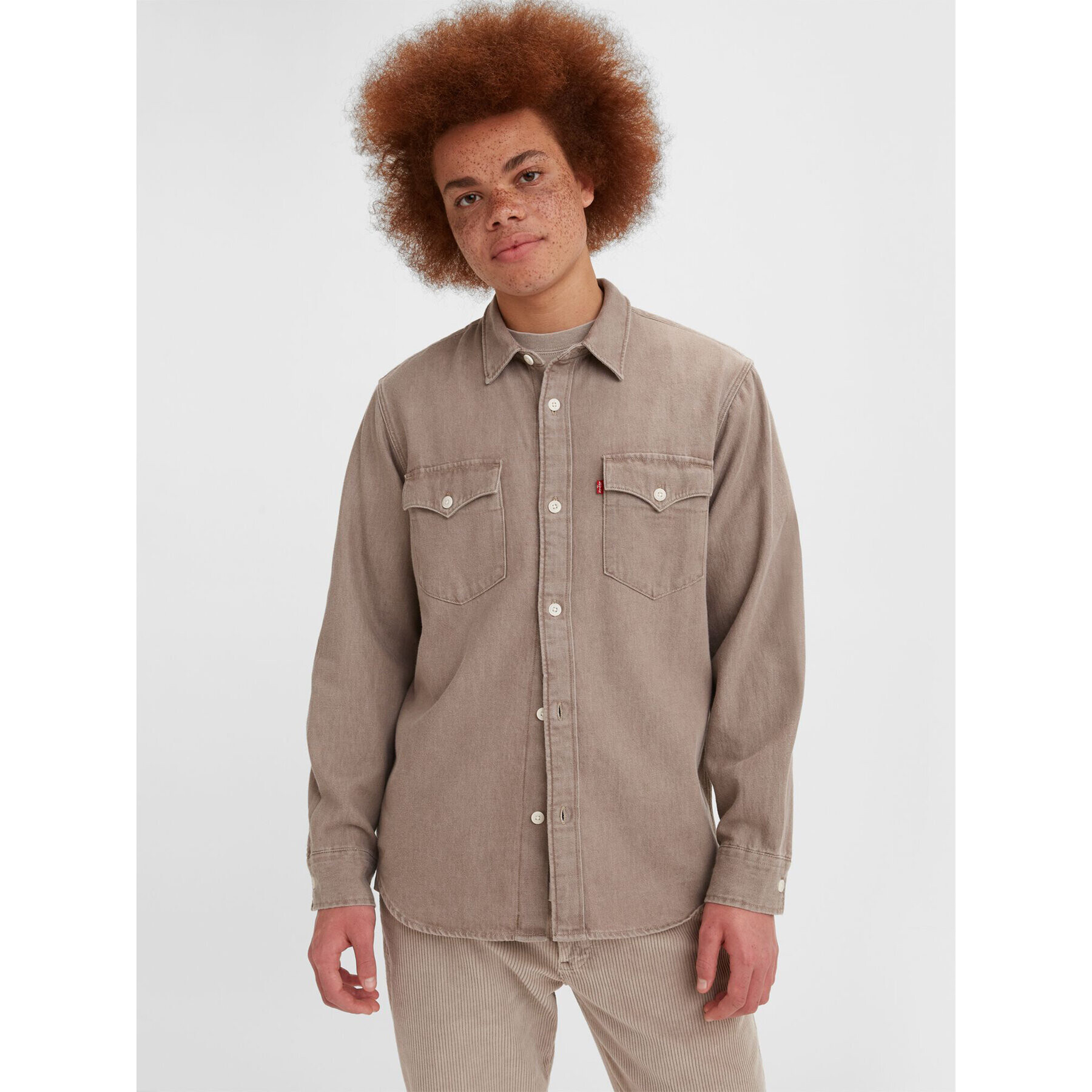 Levi's® Риза Western A1919-0010 Бежов Relaxed Fit - Pepit.bg