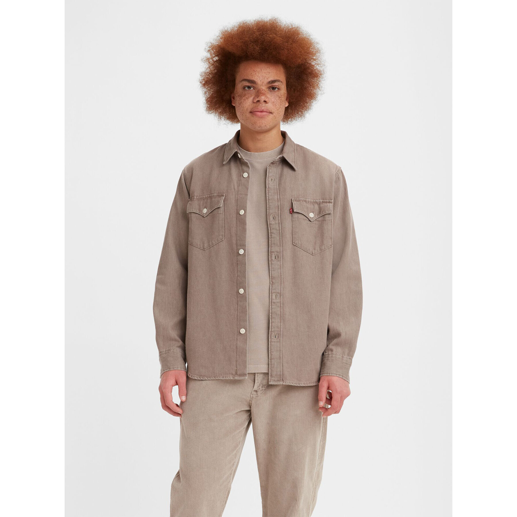 Levi's® Риза Western A1919-0010 Бежов Relaxed Fit - Pepit.bg