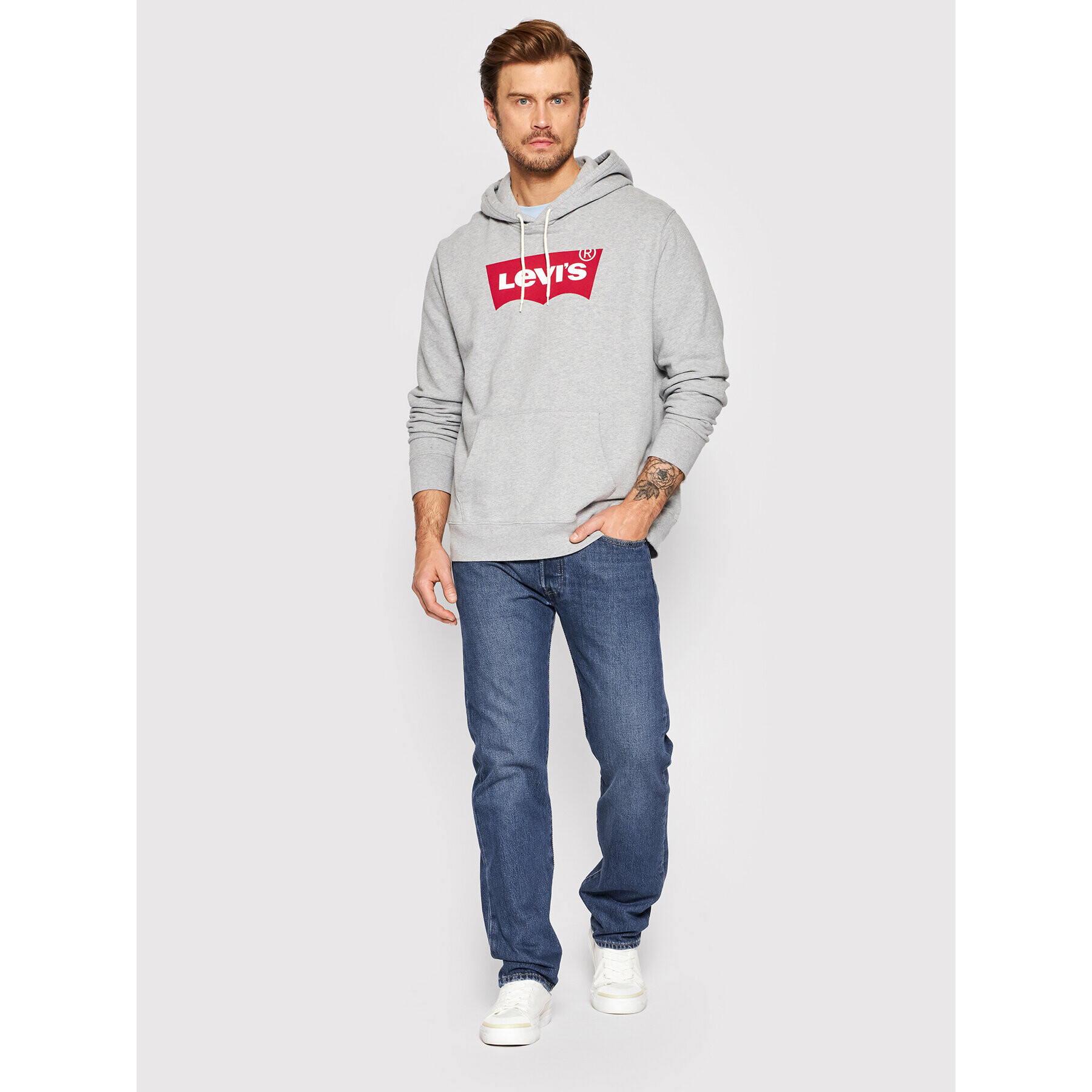 Levi's® Суитшърт Graphic 38424-0000 Сив Regular Fit - Pepit.bg