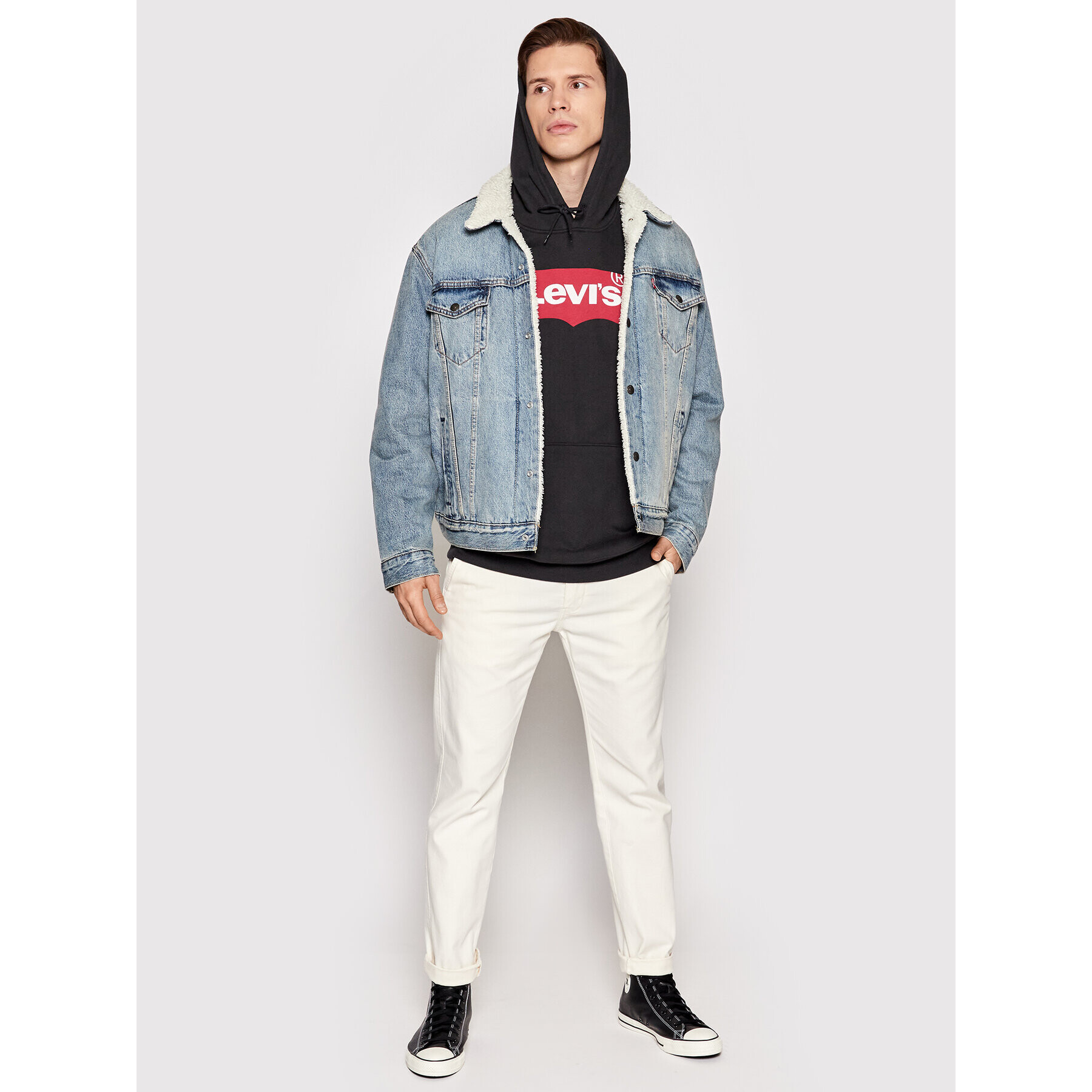 Levi's® Суитшърт Graphic 38424-0001 Черен Relaxed Fit - Pepit.bg