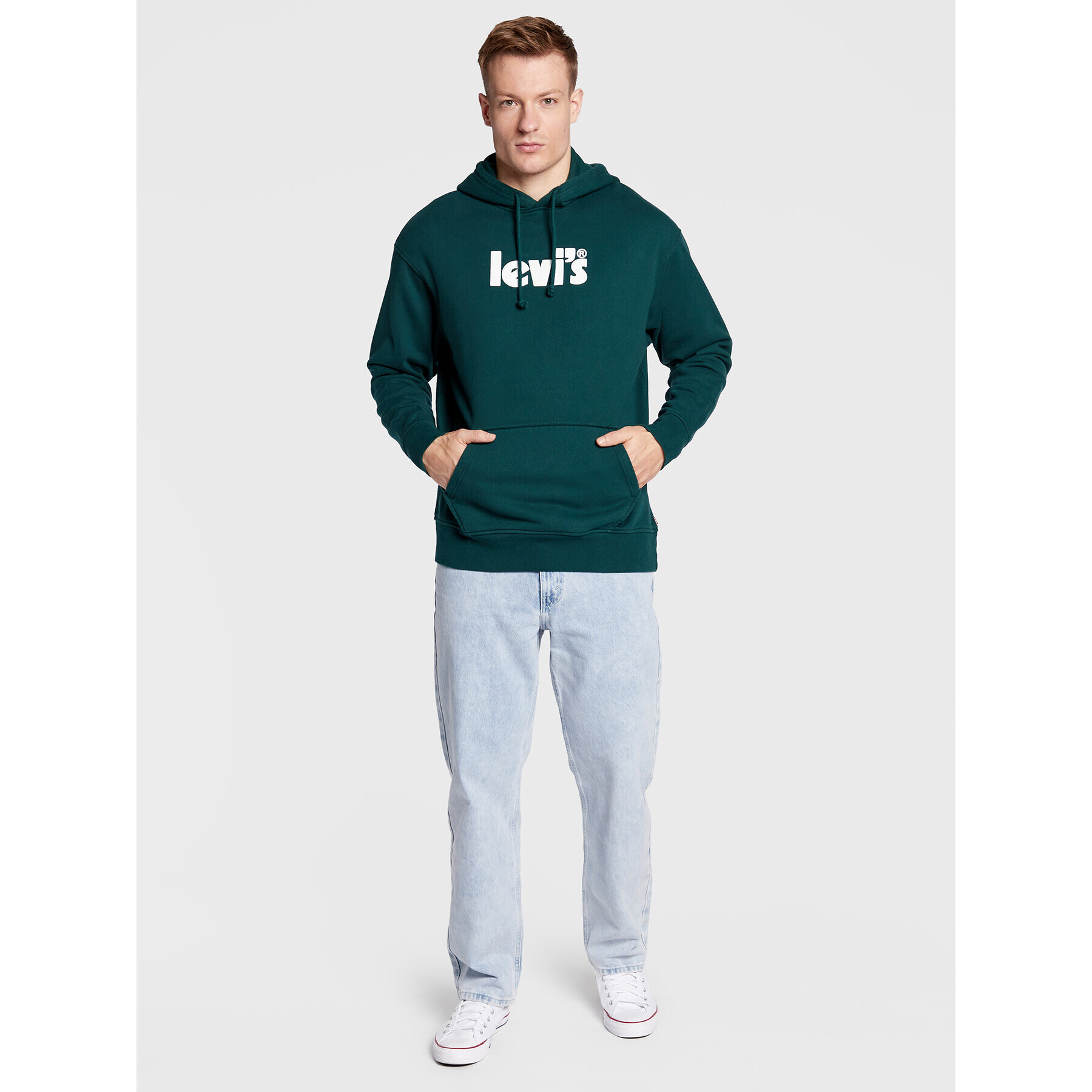 Levi's® Суитшърт Graphic 38479-0112 Зелен Relaxed Fit - Pepit.bg