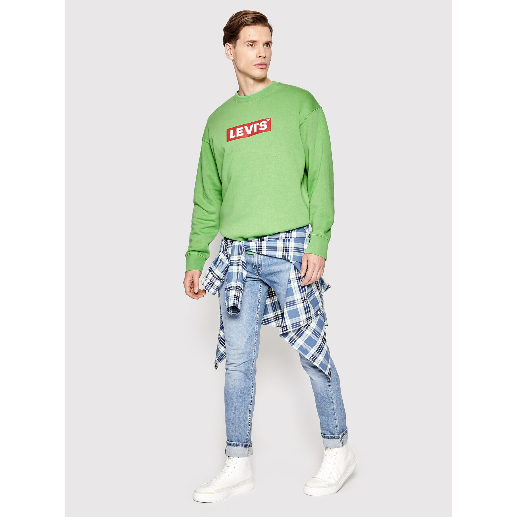 Levi's® Суитшърт Graphic 38712-0067 Зелен Relaxed Fit - Pepit.bg