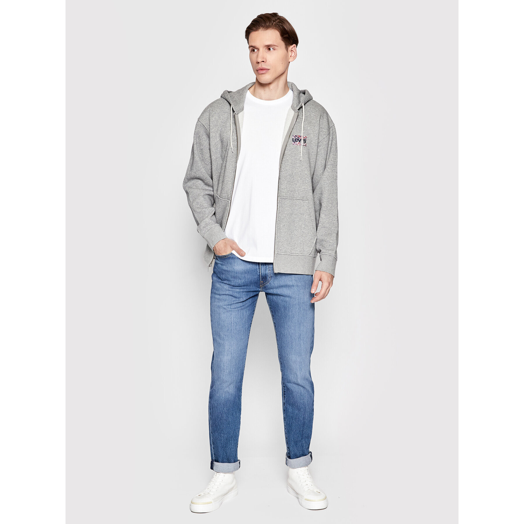 Levi's® Суитшърт Graphic 38717-0006 Сив Relaxed Fit - Pepit.bg