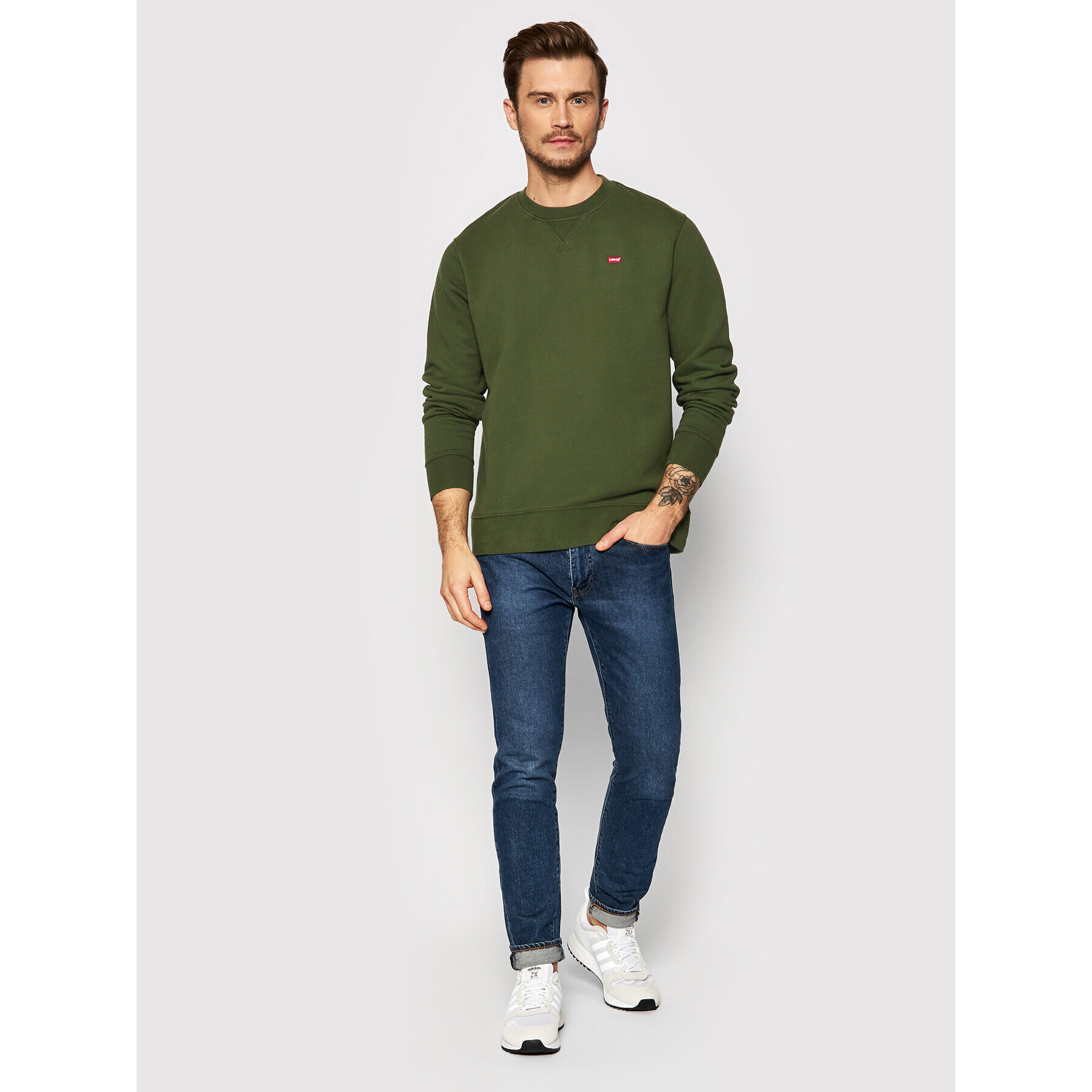 Levi's® Суитшърт New Original 35909-0016 Зелен Regular Fit - Pepit.bg