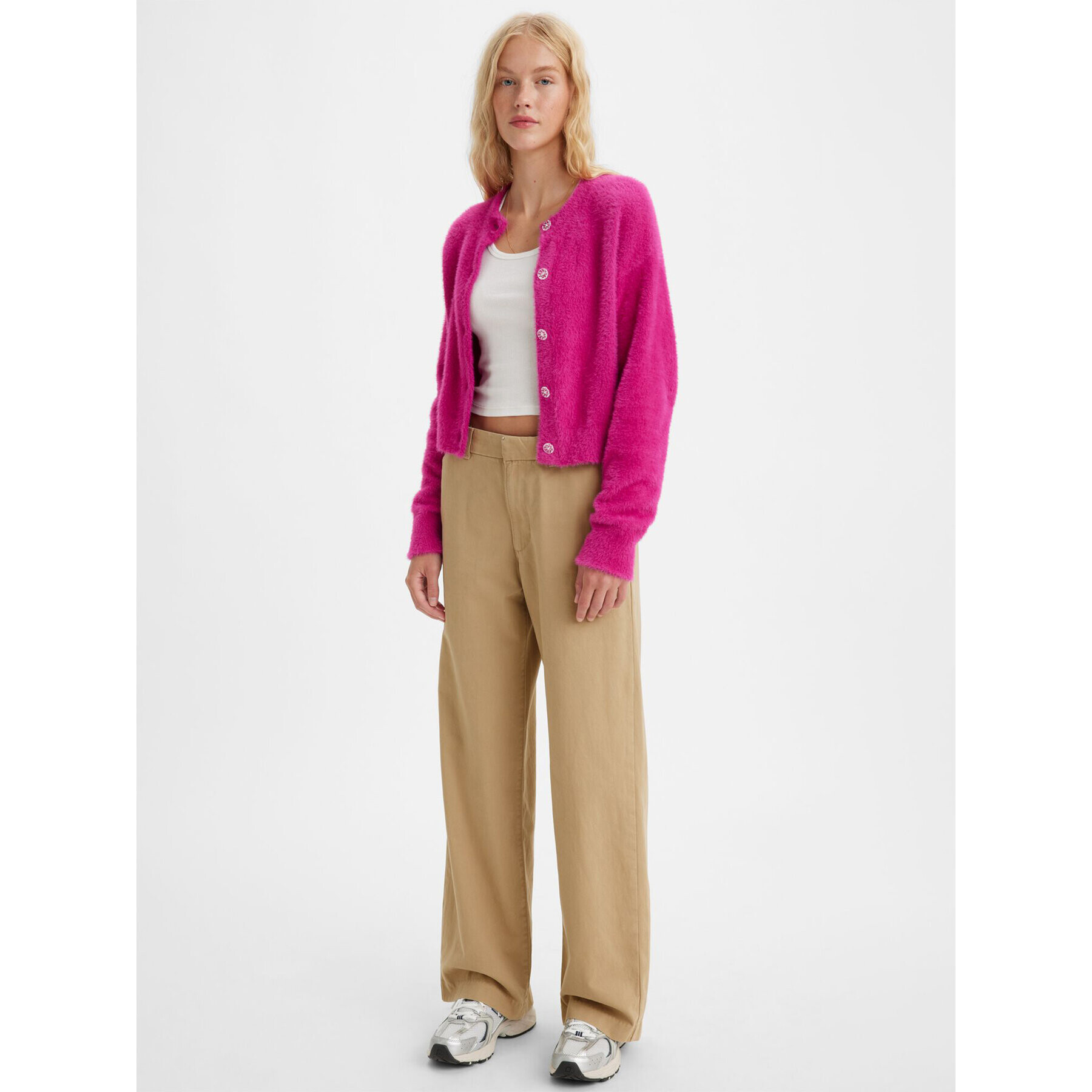 Levi's® Текстилни панталони A46740001 Зелен Straight Fit - Pepit.bg