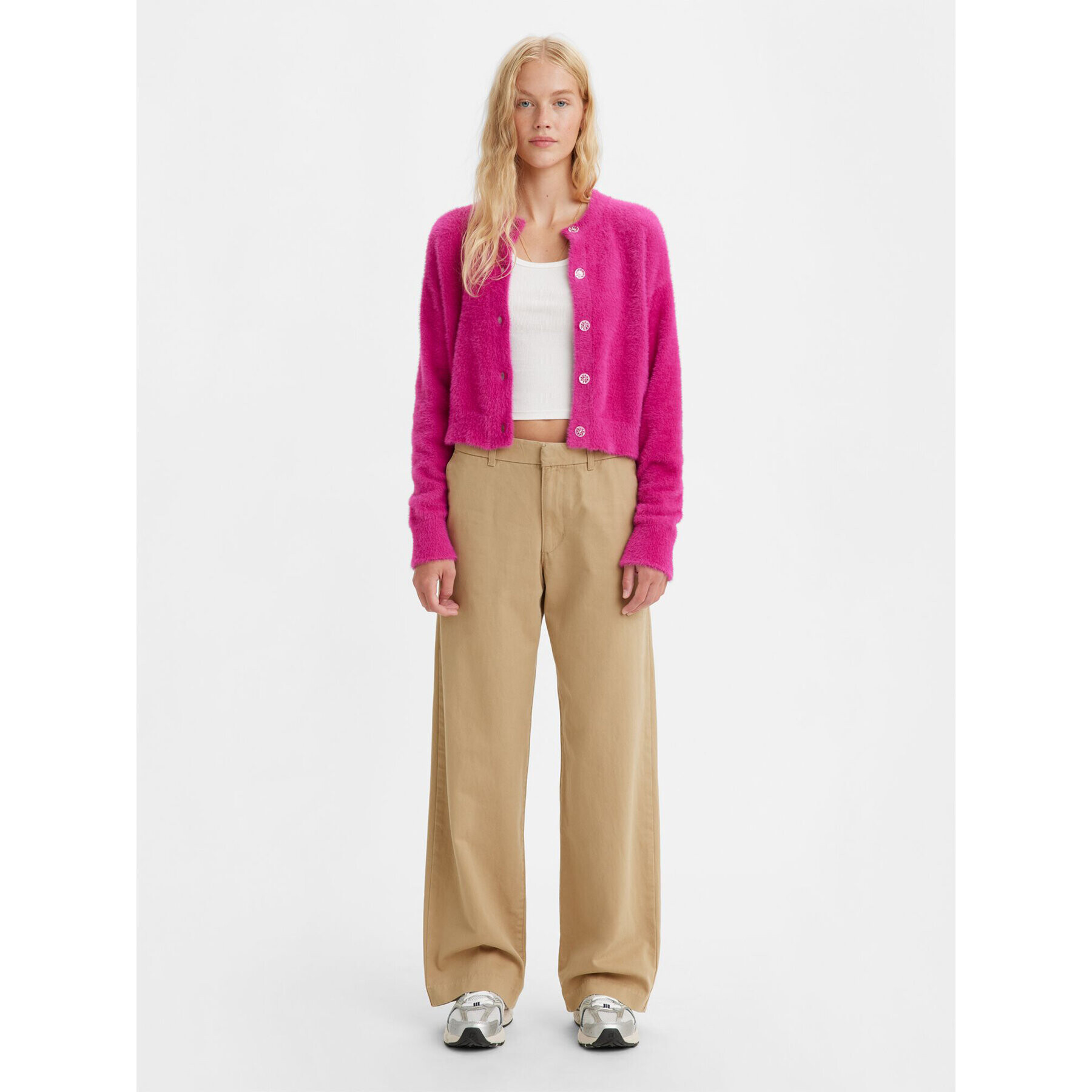 Levi's® Текстилни панталони A46740001 Зелен Straight Fit - Pepit.bg